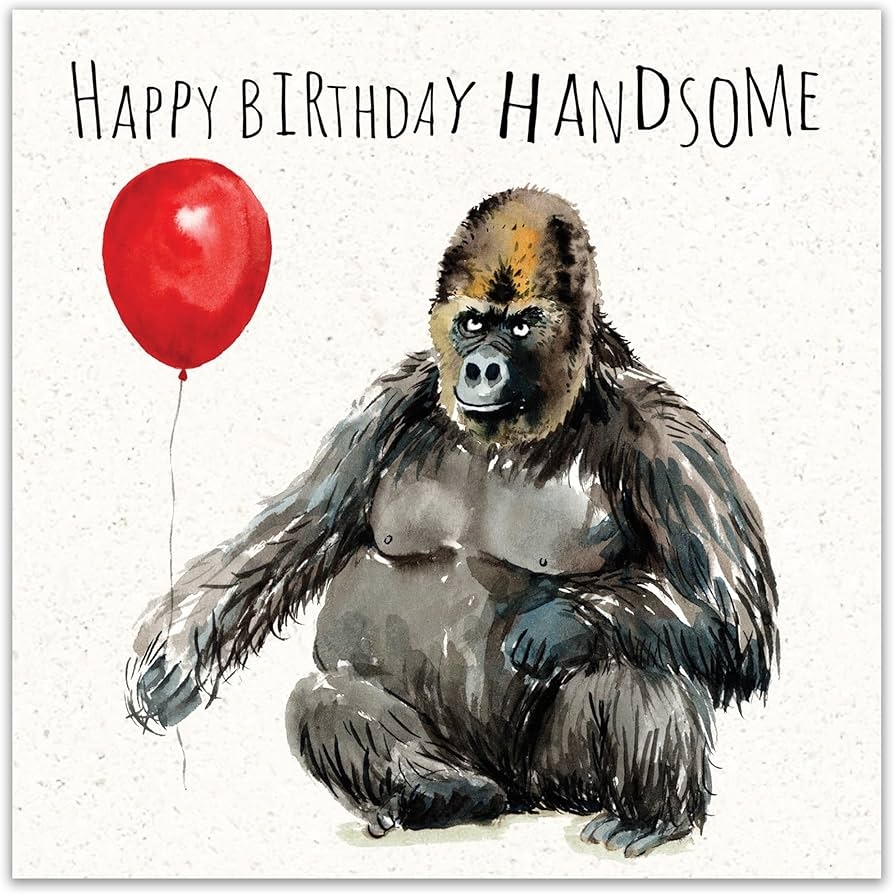 Amazon Twizler Funny Birthday Card Gorilla Funny Cards Blank Men Humor Funny Birthday Cards Him Male Birthday Cards Happy Birthday Card Funny Animal Birthday Cards