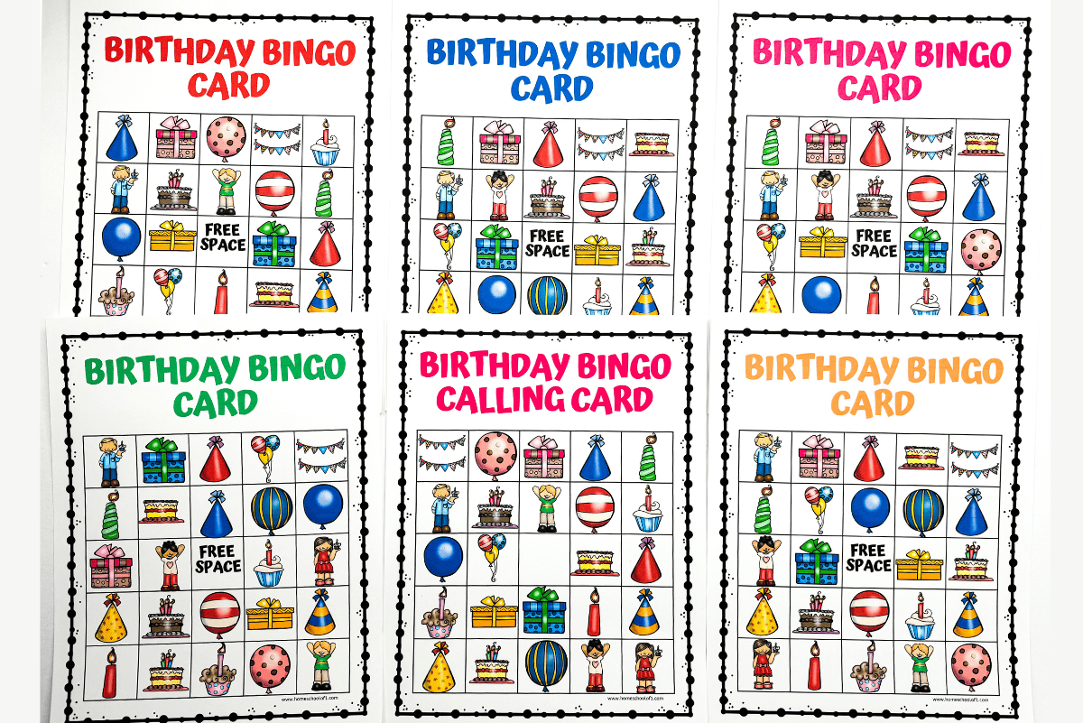 Free Birthday Bingo Printable Game For Kids Free Birthday Bingo Printable Game For Kids