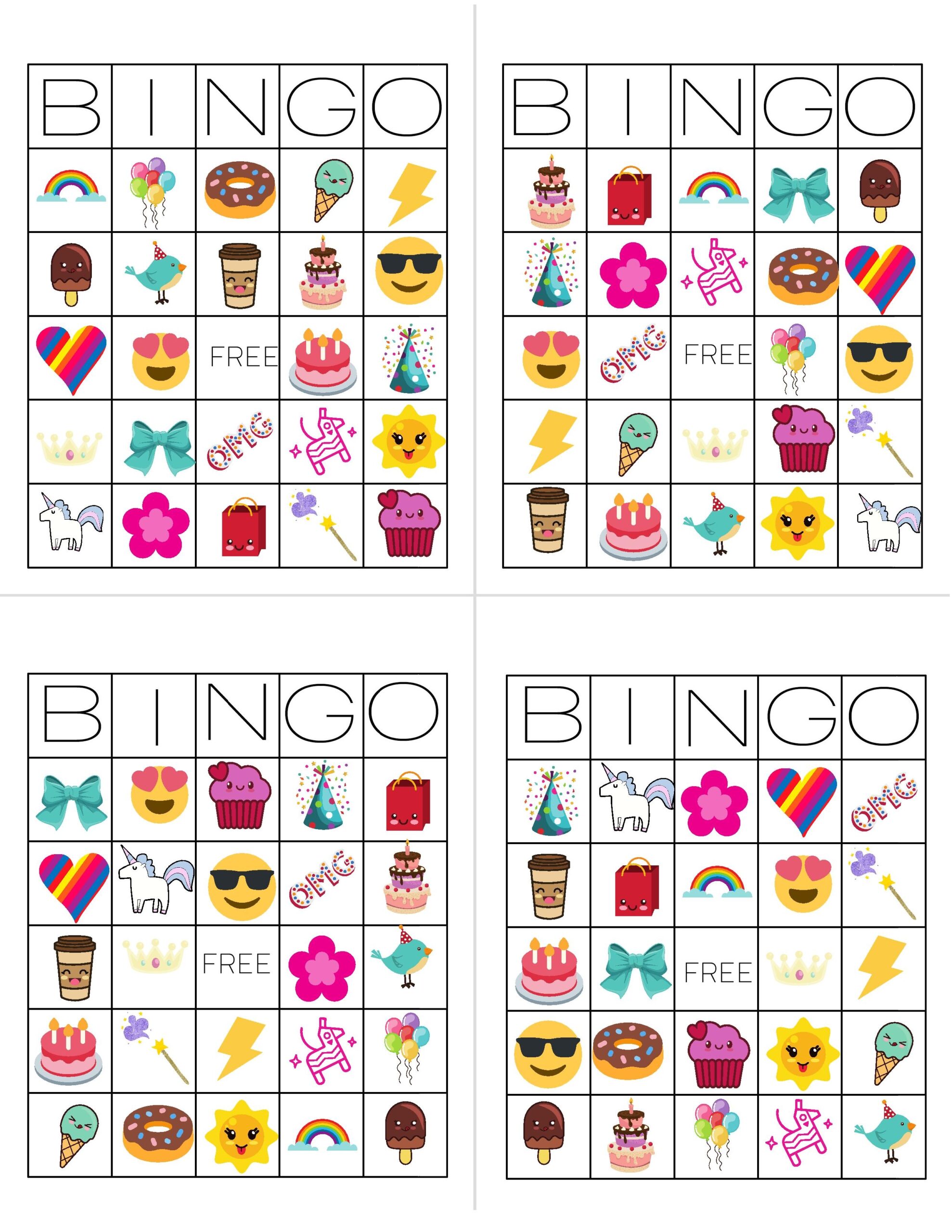 Unicorn Bingo Free Printable Download TINSELBOX Unicorn Bingo Free Printable Download TINSELBOX