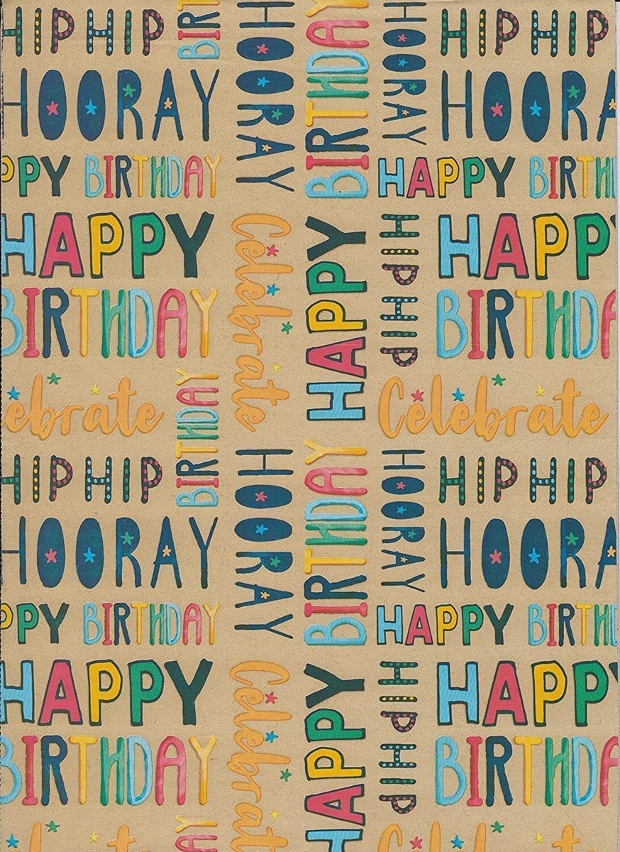 12m Male Mixed Gift Wrapping Paper 4 X 3m Roll s Boy s Birthday Generic EBay