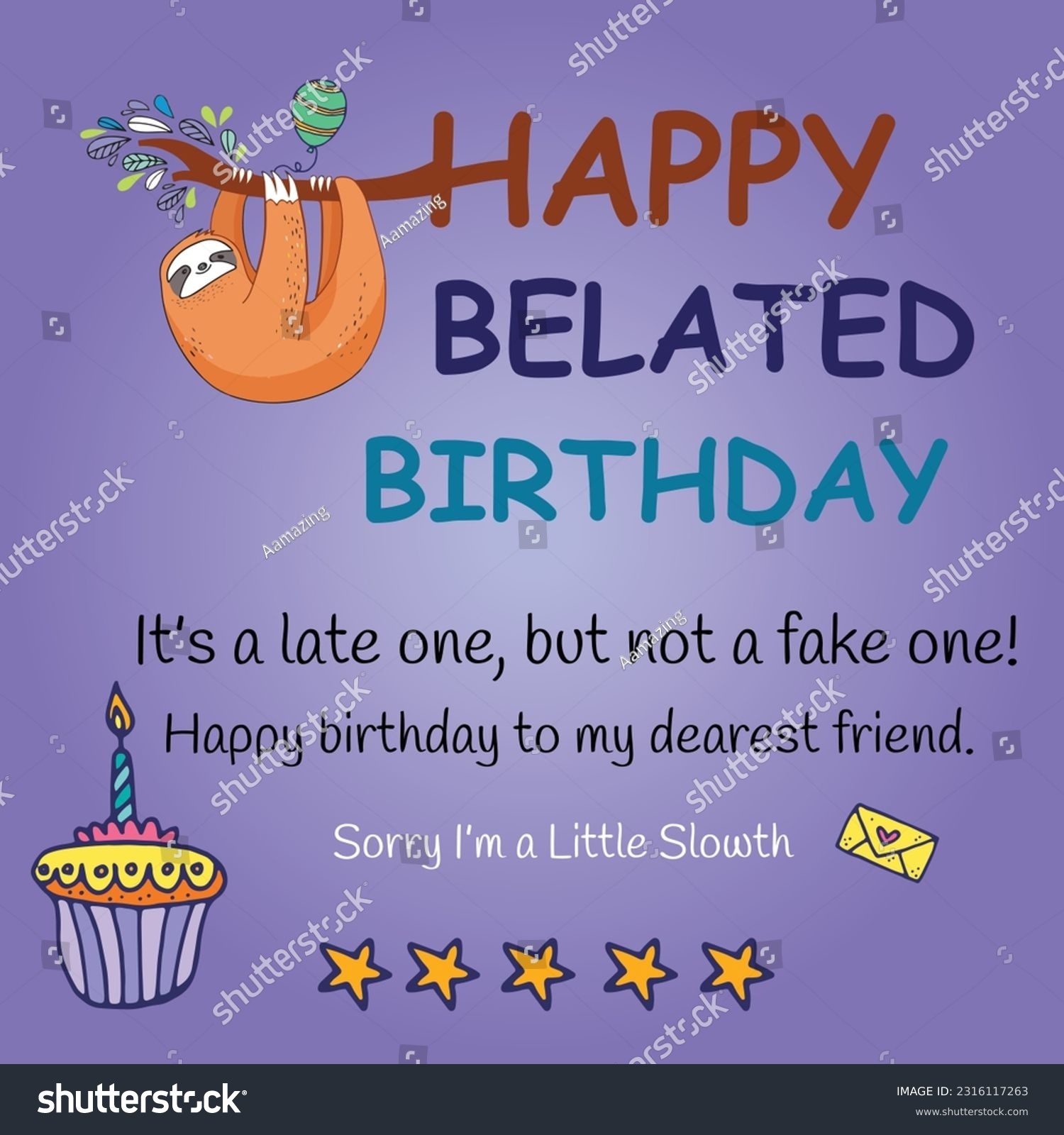 41 Belated Birthday Greetings Royalty Free Images Stock Photos U0026 Pictures Shutterstock