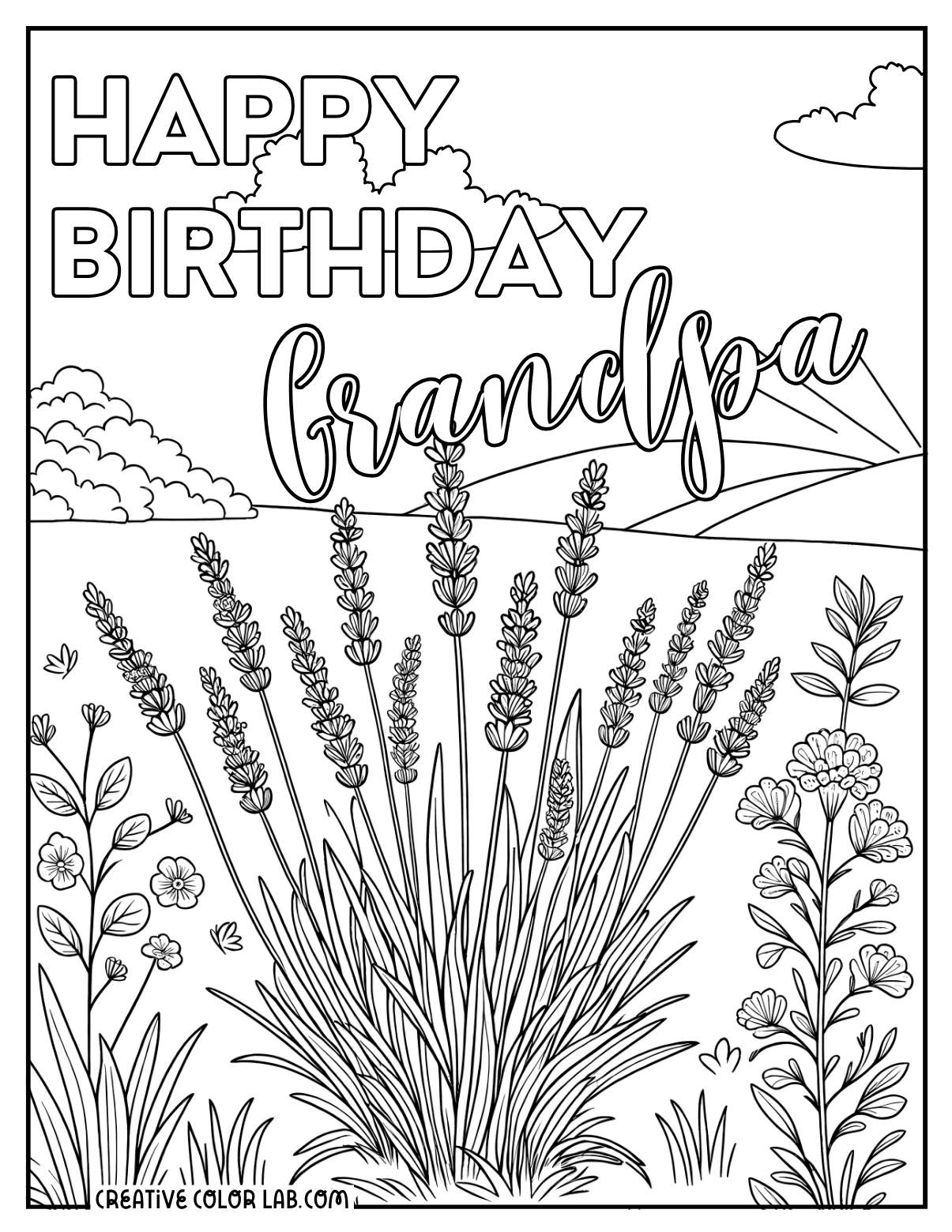 46 Happy Birthday Coloring Pages Free PDF Printables