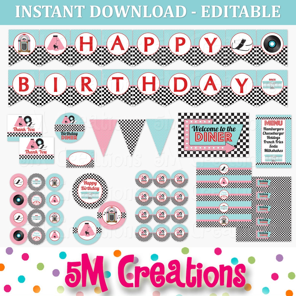 printable birthday decorations