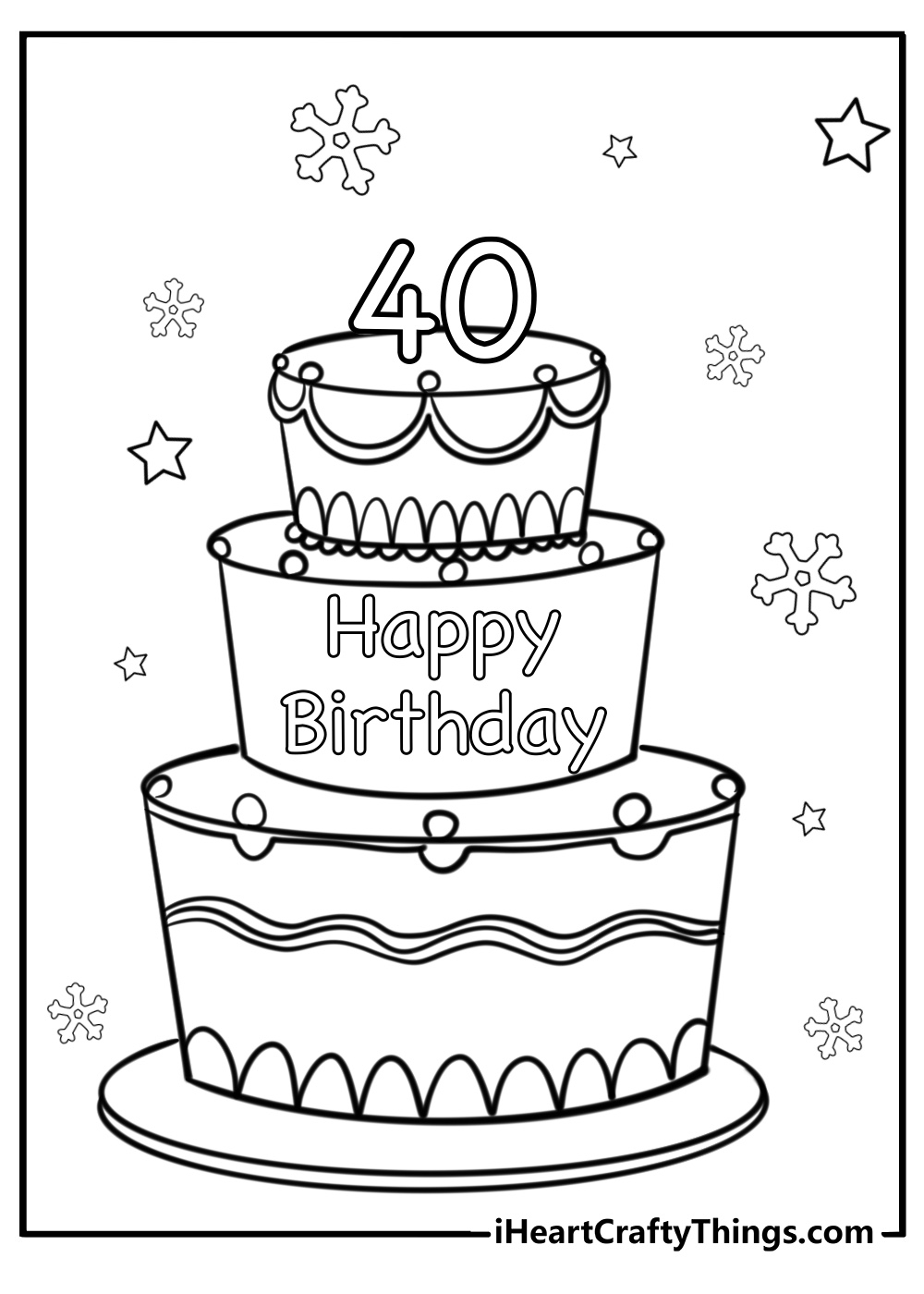 happy birthday cards printable to color