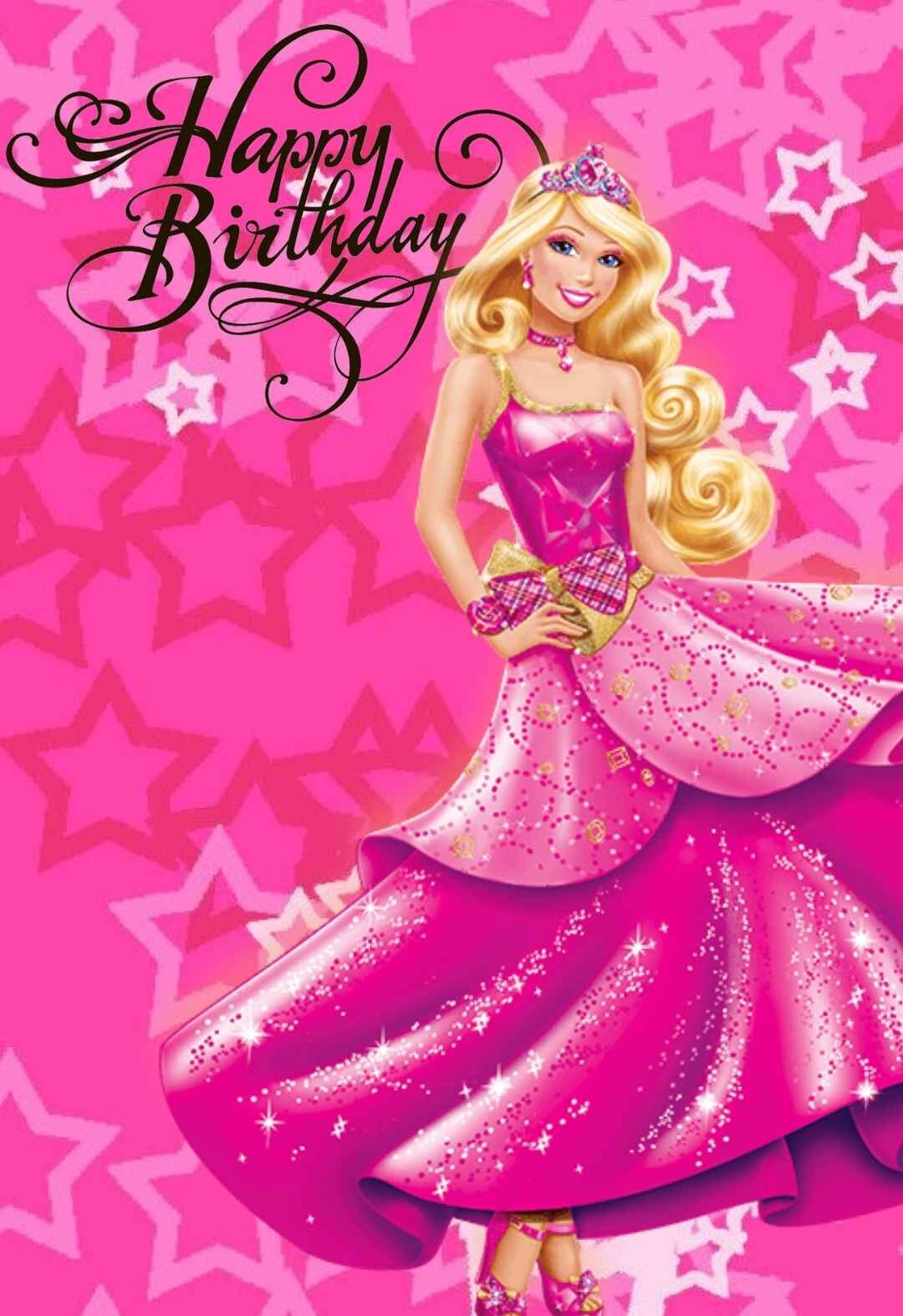 8 Barbie U0026 Barbie Princess Printable Birthday Cards free 