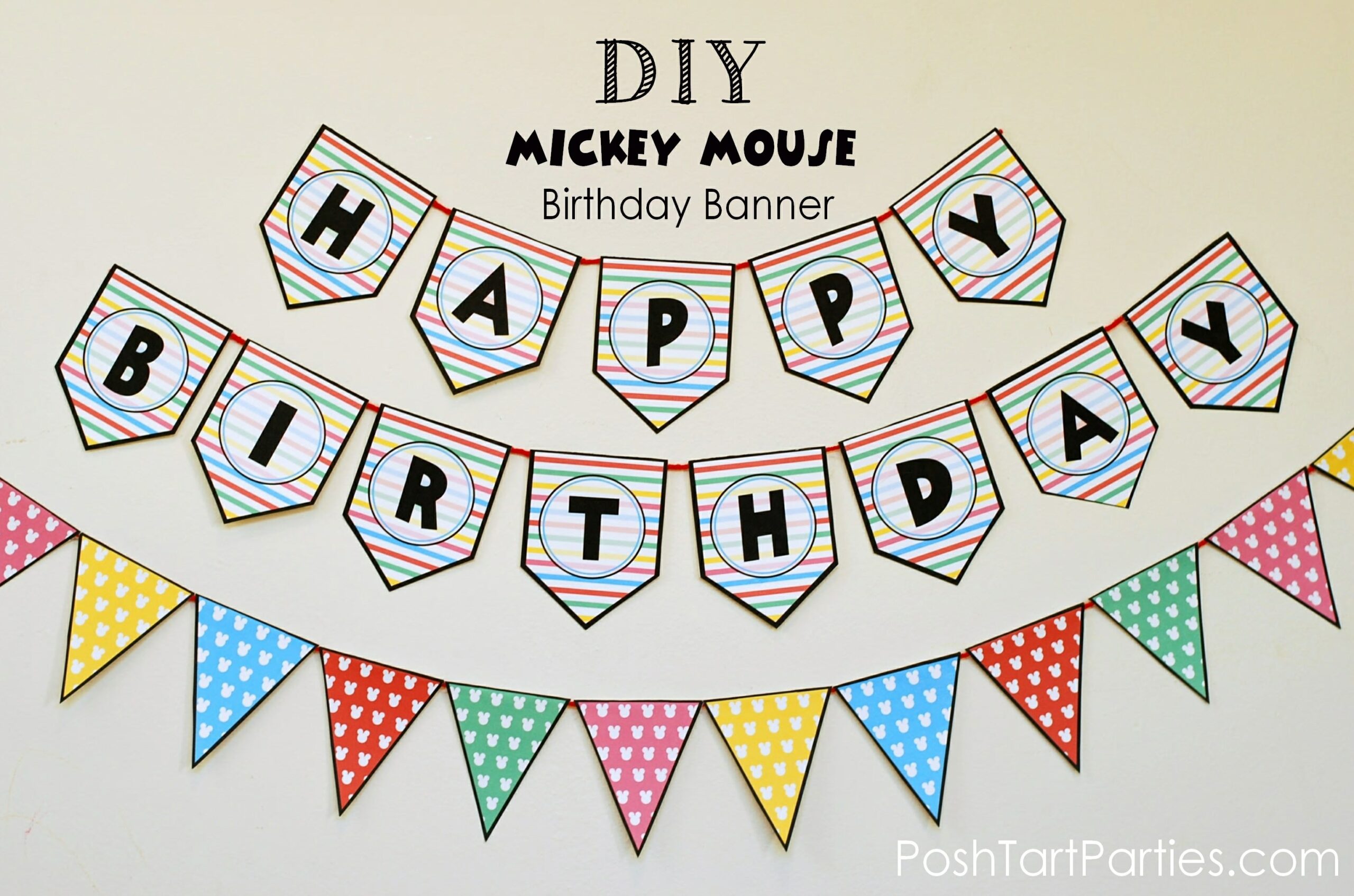 happy birthday banner printable