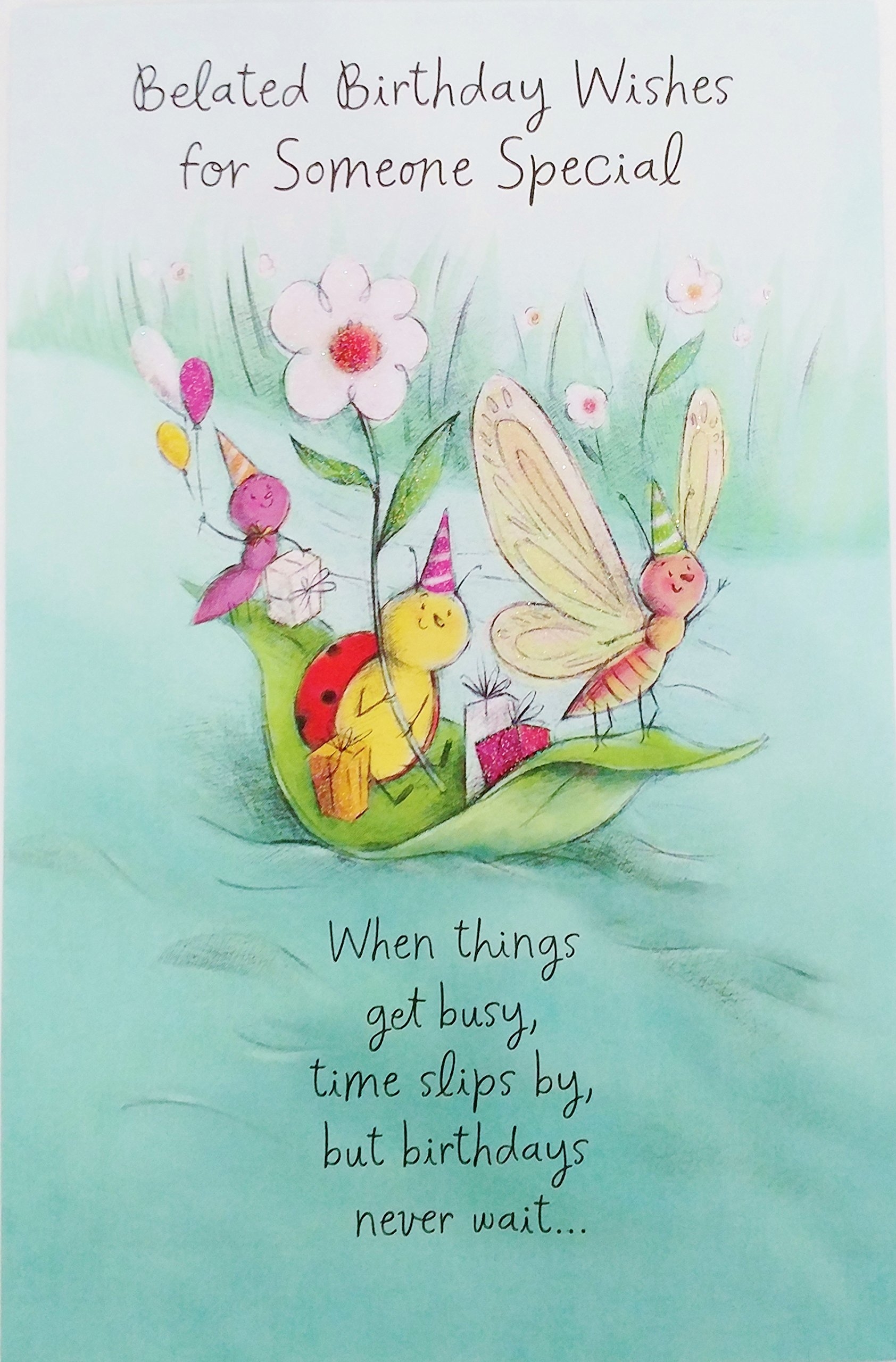 Amazon Belated Birthday Wishes For Someone Special Greeting Card 