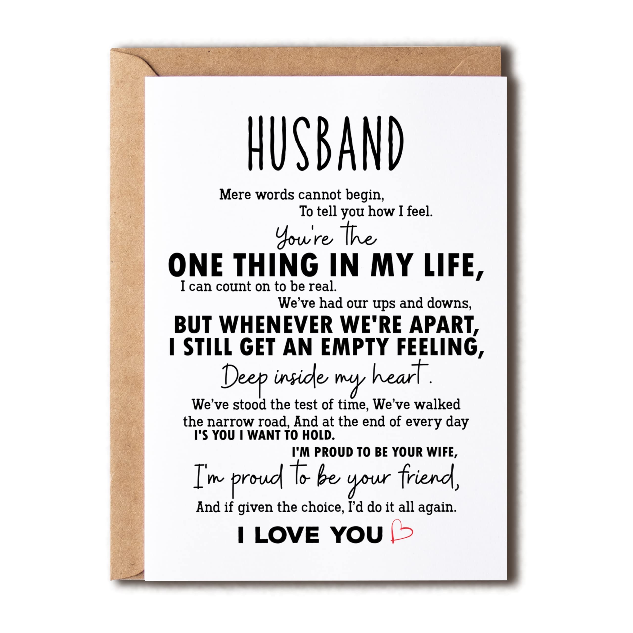 Amazon Birthday Husband Card Print One Thing In My File I Love You Card For Him Birthday Message Card For Husband Office Products