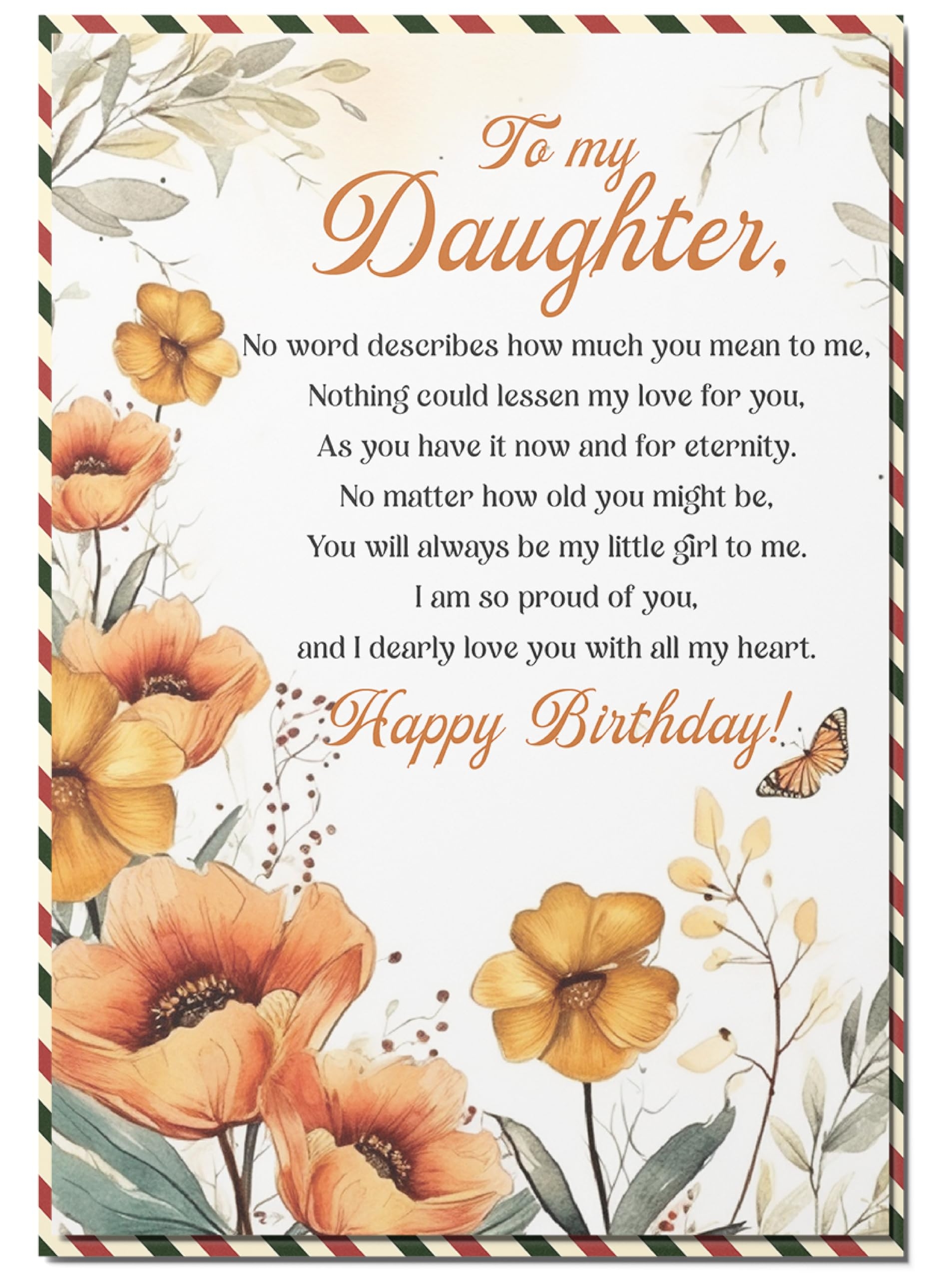 Amazon BlinkWishes Birthday Card For Daughter Happy Birthday Wishes For Daughter Greeting Card With Envelope And Seal Happy Birthday Gift For Daughter From Mom Dad Parents Office Products