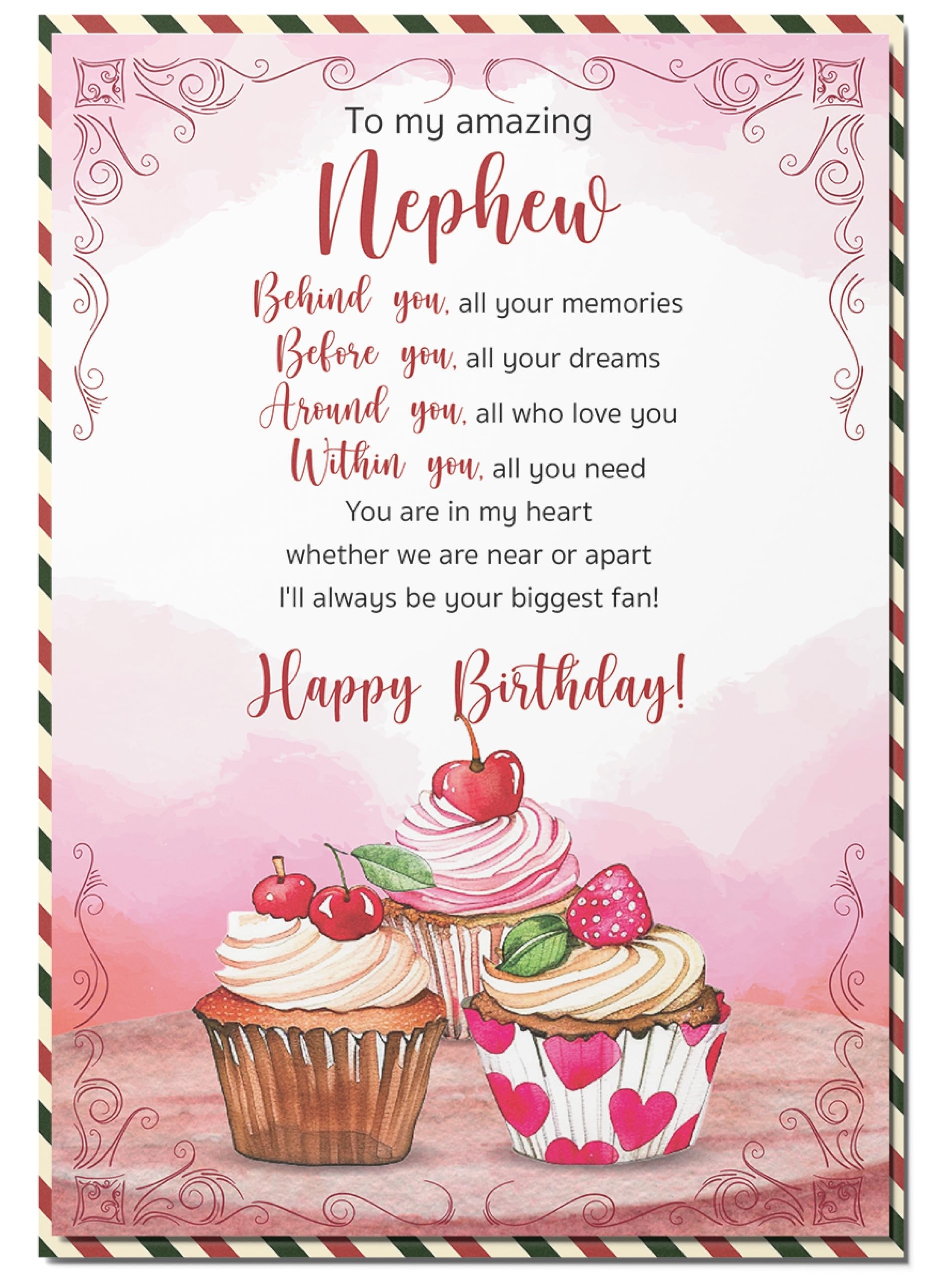 Amazon BlinkWishes Birthday Card For Nephew Happy Birthday Wishes For Nephew Greeting Card With Envelope And Seal Happy Birthday Gift Idea For Nephew Card From Aunt Uncle Office Products