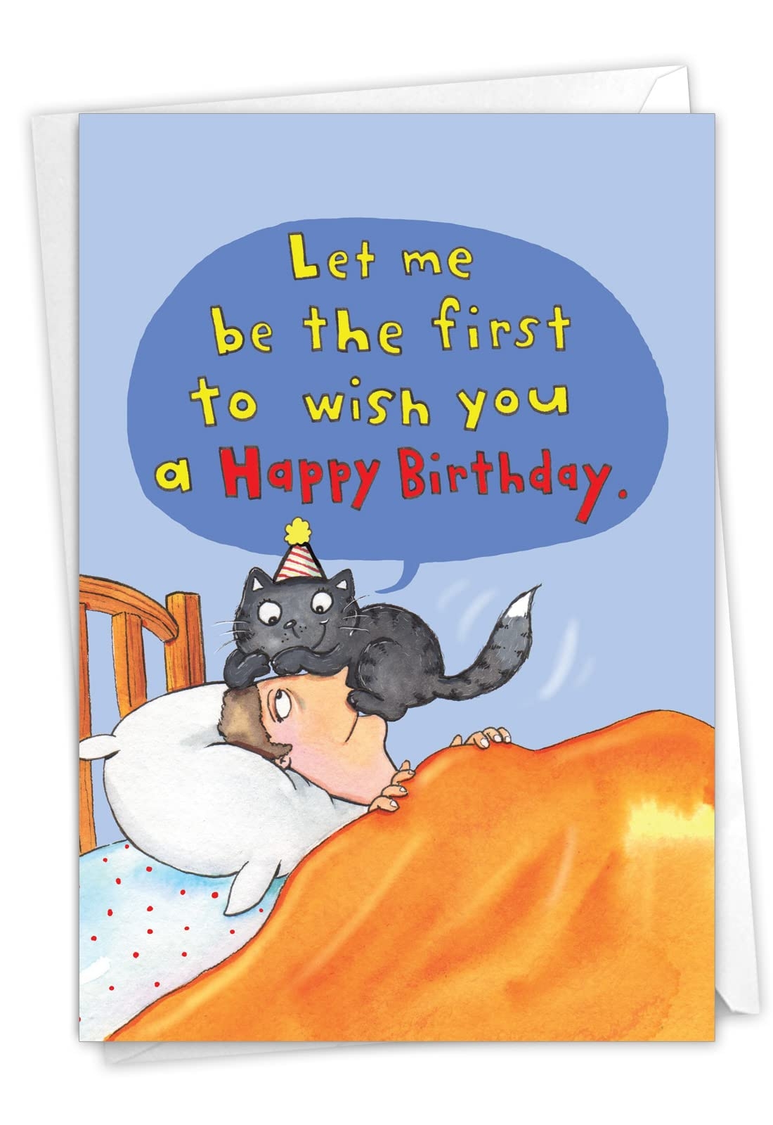 Amazon NobleWorks 1 Awesome Birthday Greeting Card Cartoon Art Happy Funny Bday Note Cat On Head C3791HBDG Office Products Amazon NobleWorks 1 Awesome Birthday Greeting Card Cartoon Art Happy Funny Bday Note Cat On Head C3791HBDG Office Products