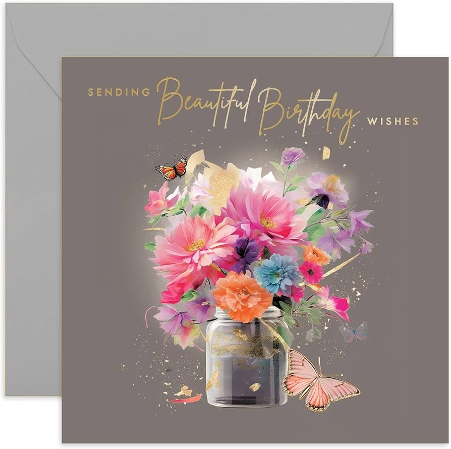 happy birthday wishes with flowers