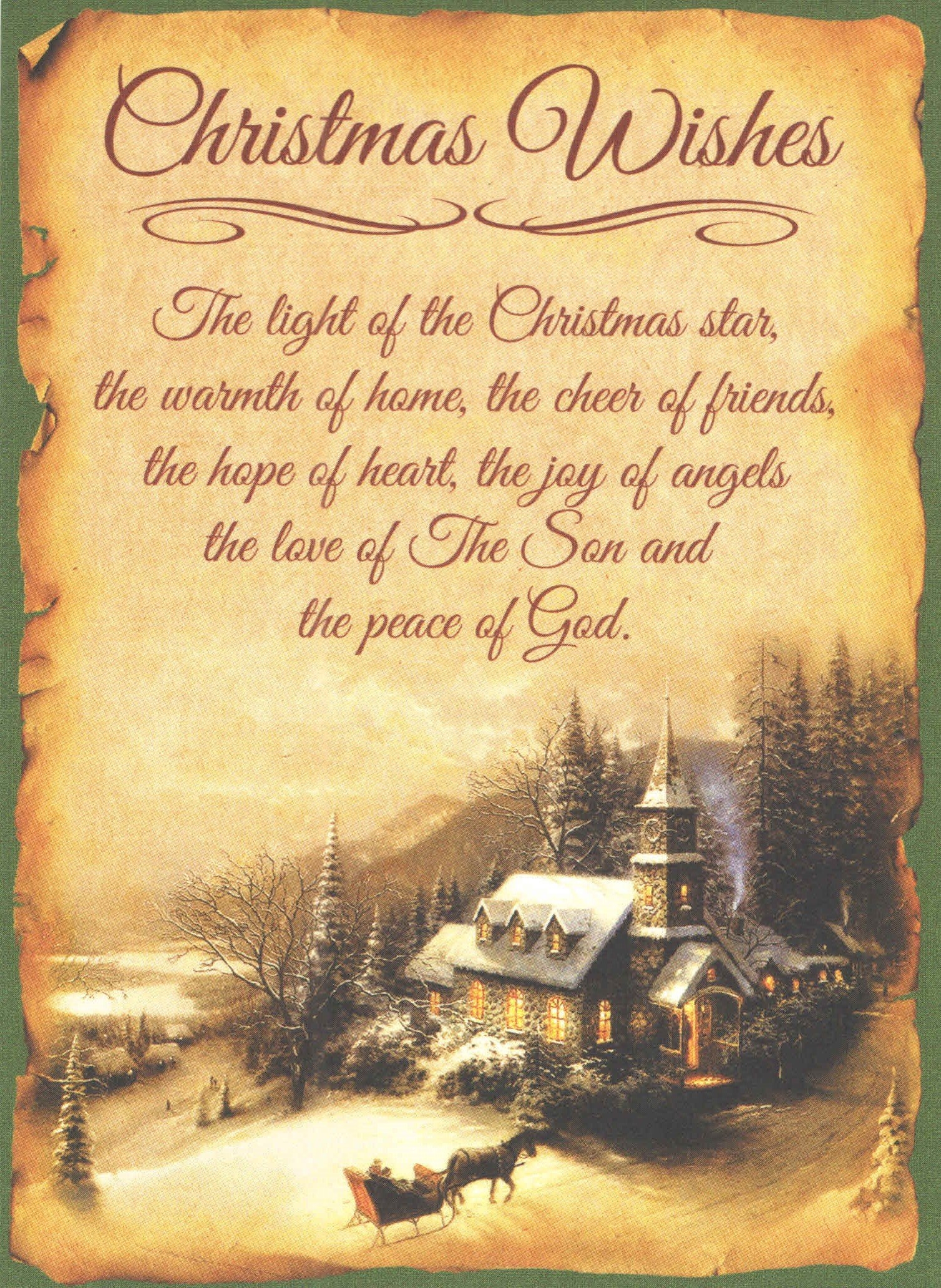 Amazon Religious Christmas Card 9 Pack Vintage Americano Christmas Wishes 5