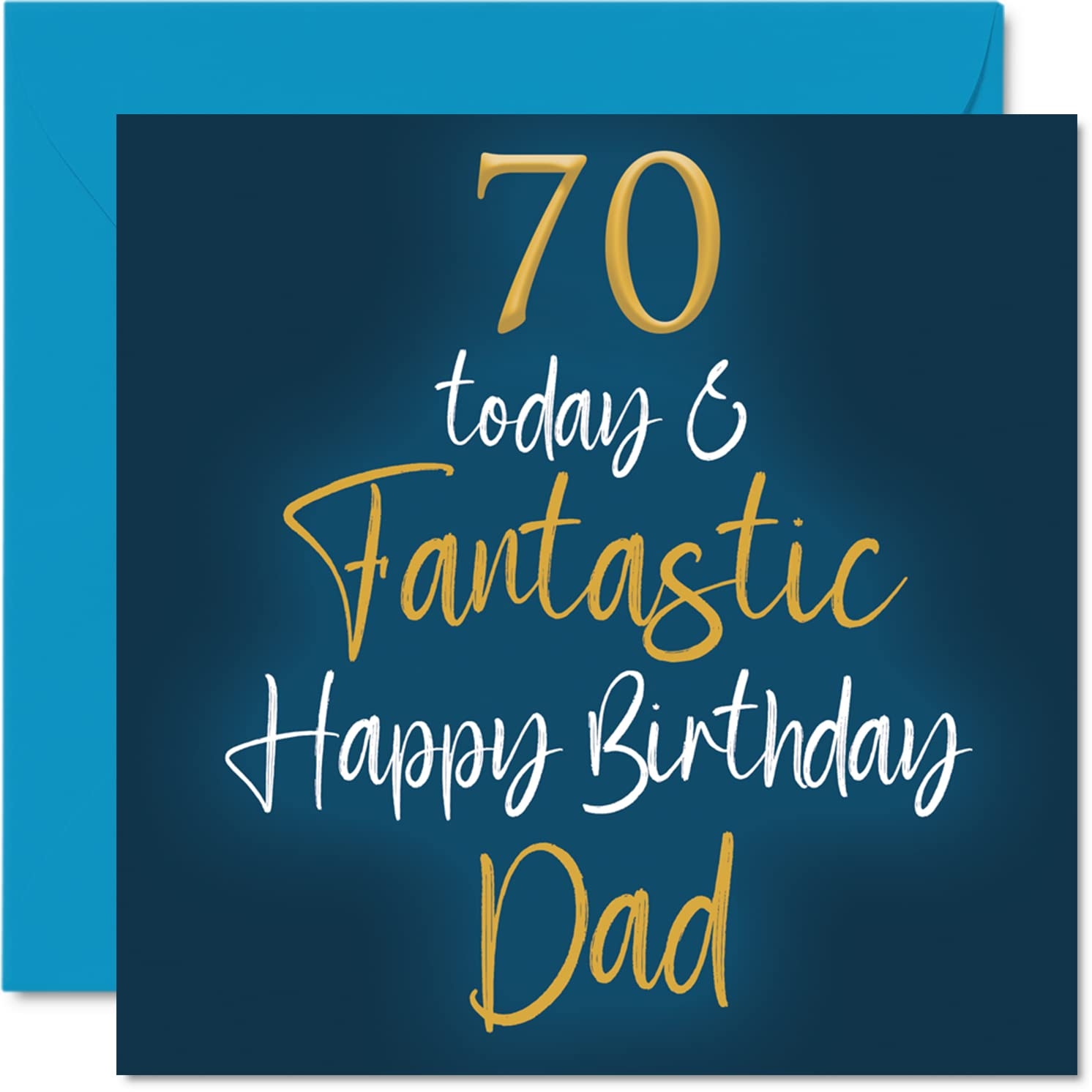 Amazon Stuff4 Fantastic 70th Birthday Cards For Dad 70 Today U0026 Fantastic Happy Birthday Card For Dad From Son Daughter Father Birthday Gifts 5 7 X 5 7 Inch Birthday Greeting