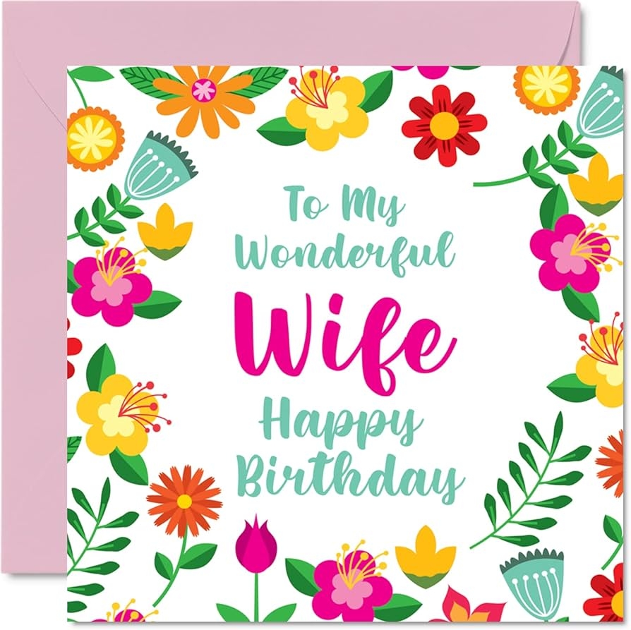 birthday cards wife printable