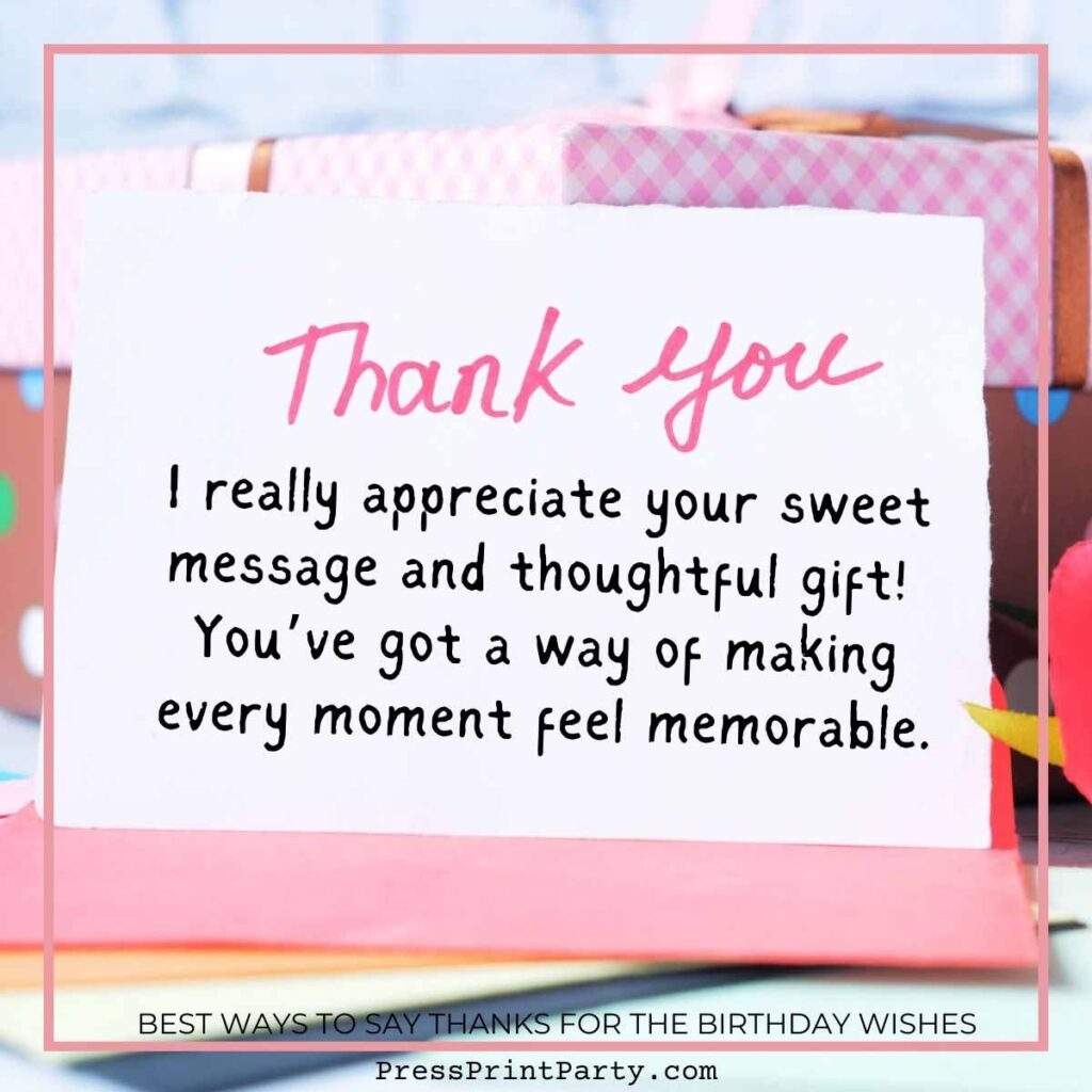 short thank you message for birthday wishes