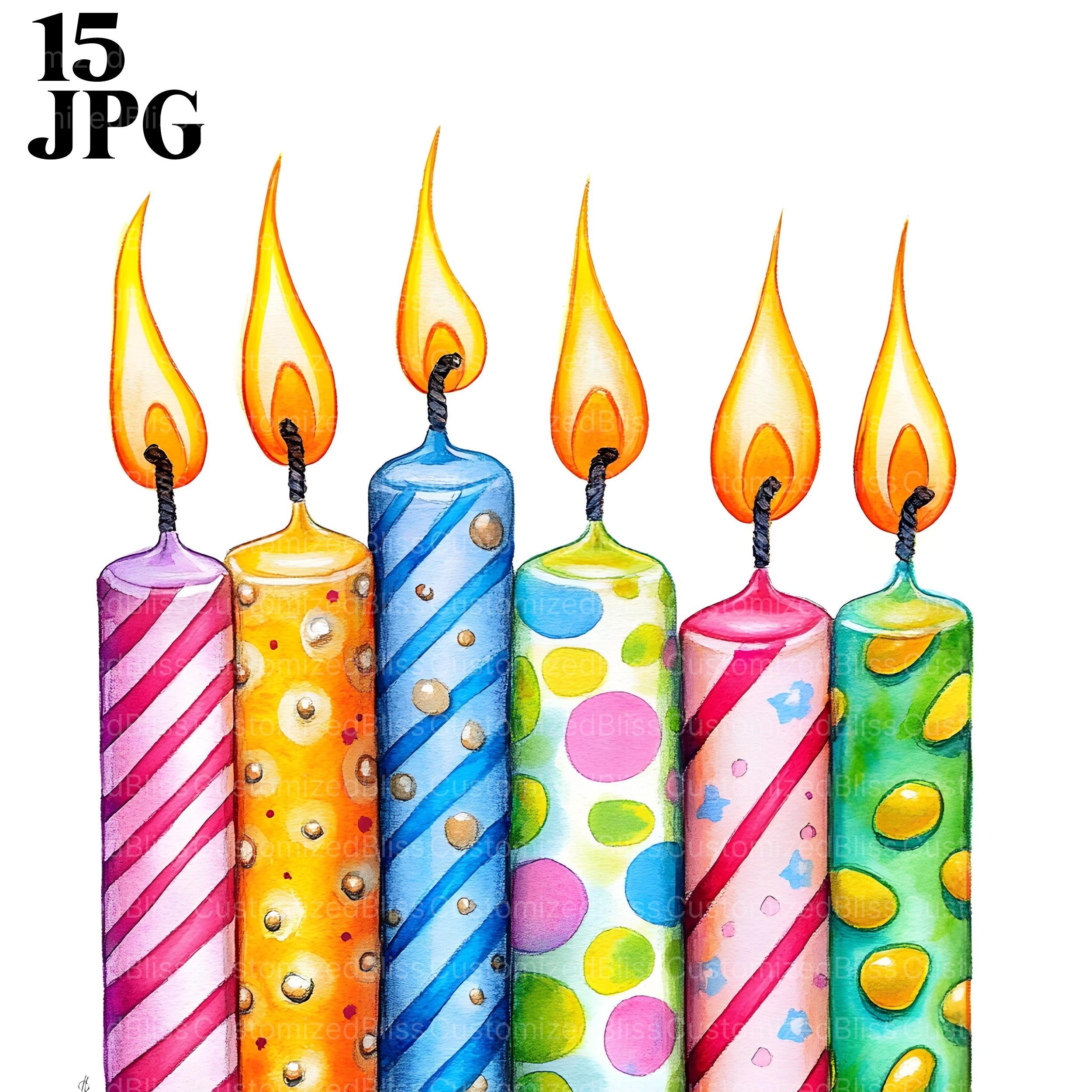 Birthday Candle Card Etsy Singapore