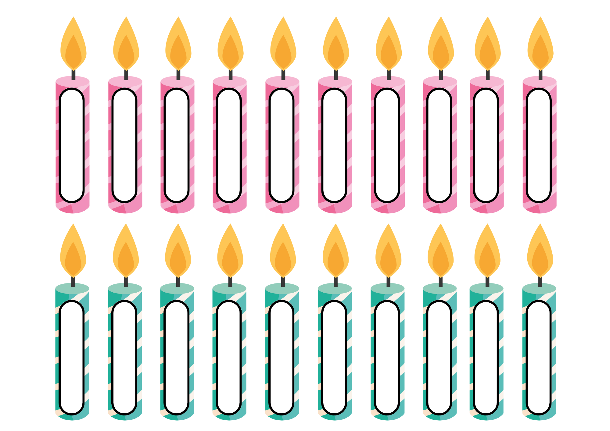 Birthday Candles Printable