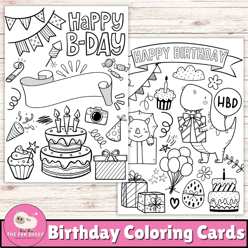 birthday printable coloring pages