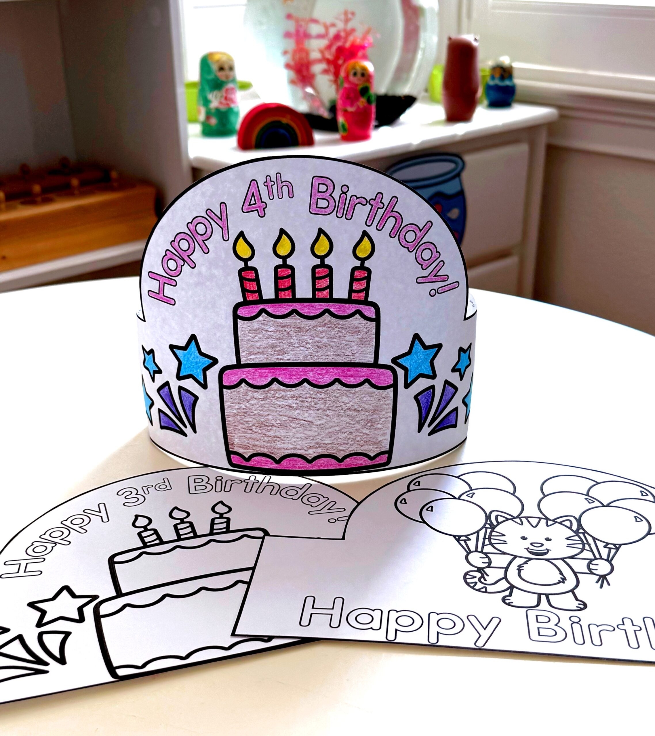 birthday crown printable