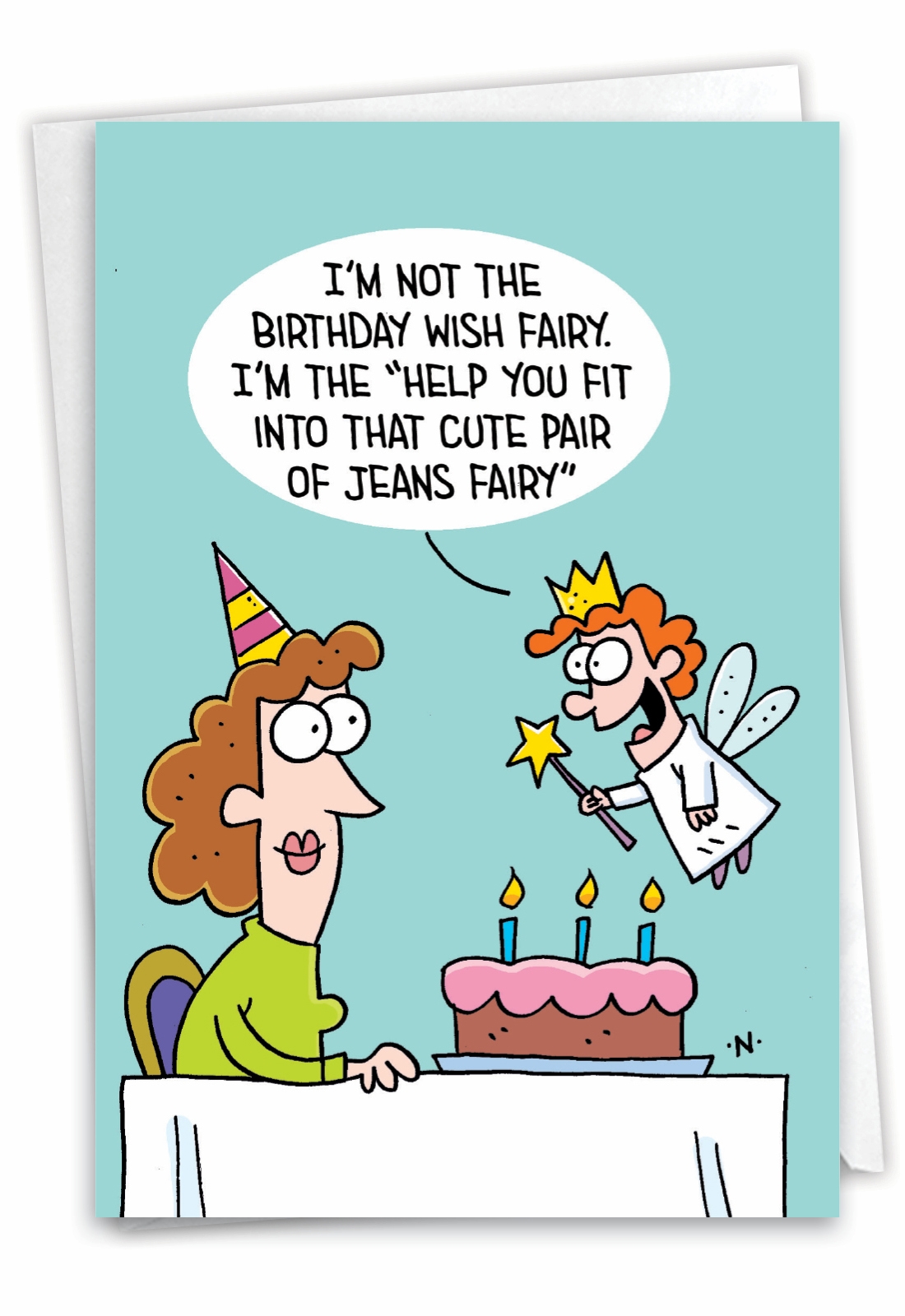 Birthday Wish Fairy Funny Birthday Greeting Card