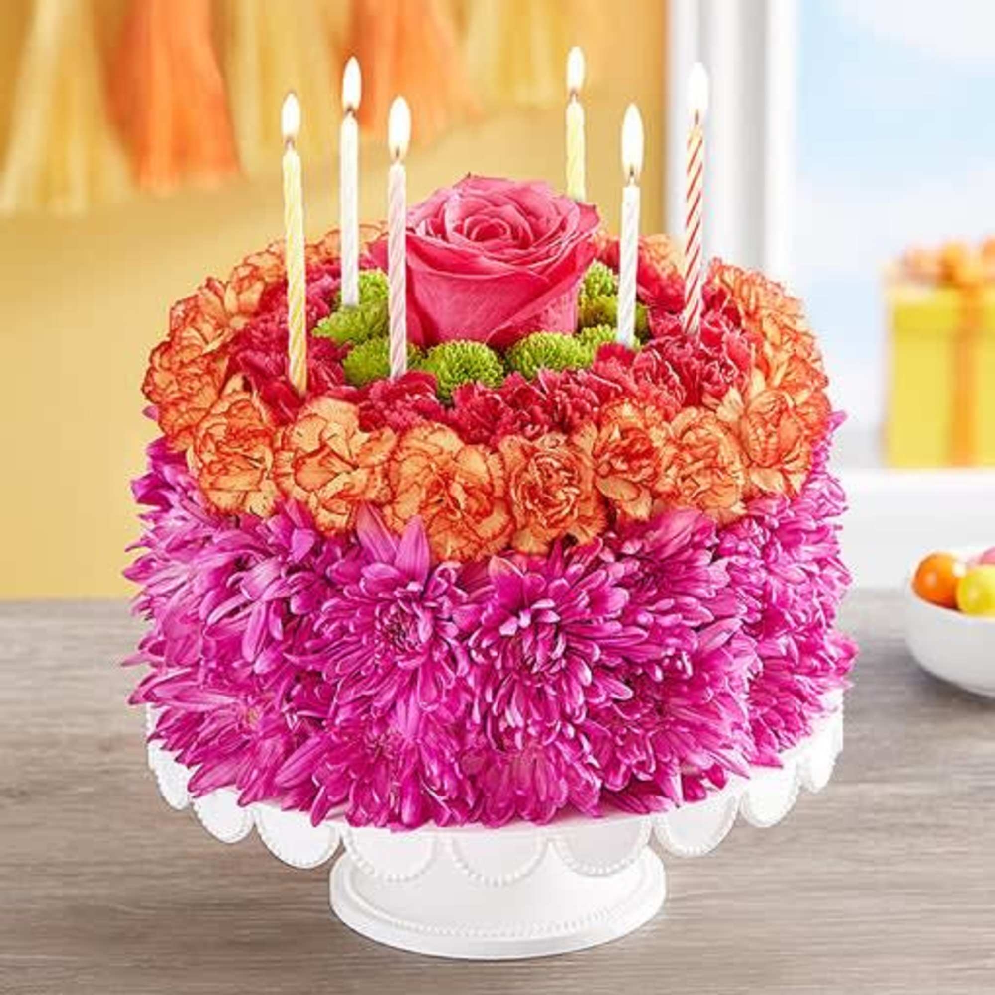 Birthday Wishes Flower Cake 174313