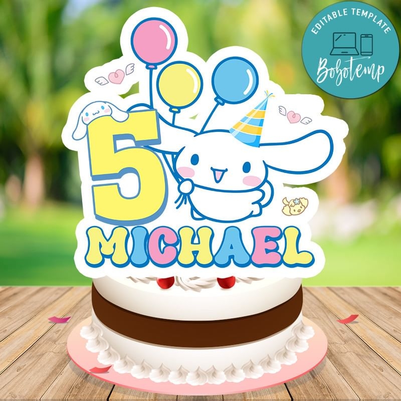 Printable Cinnamoroll Birthday