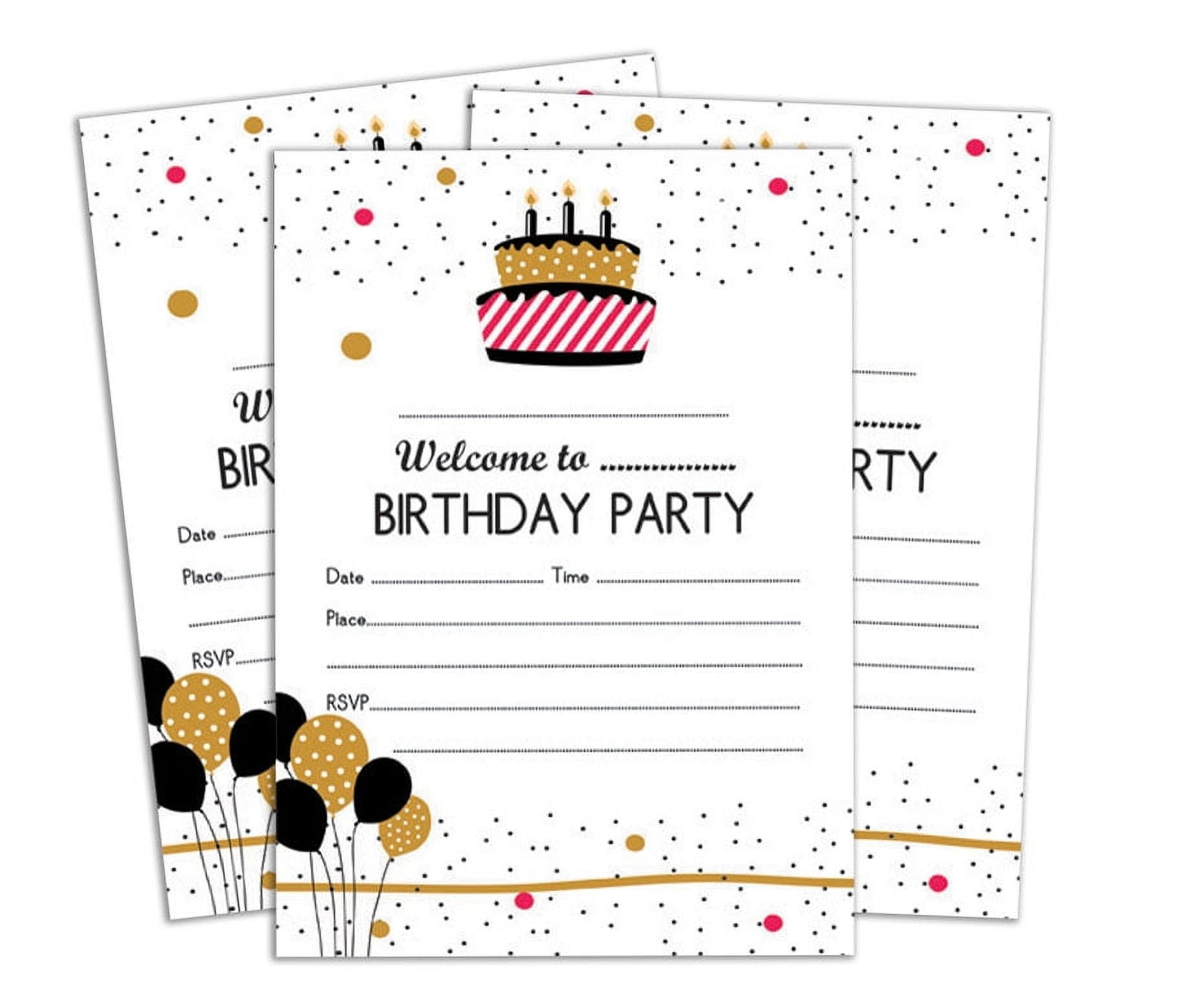 Darling Souvenir White Birthday Invitation Card Printable Elegant Fill Or Write In Blank Party Invites 28 Pcs 5 X 7 Inches Walmart Darling Souvenir White Birthday Invitation Card Printable Elegant Fill Or Write In Blank Party Invites 28 Pcs 5 X 7 Inches Walmart