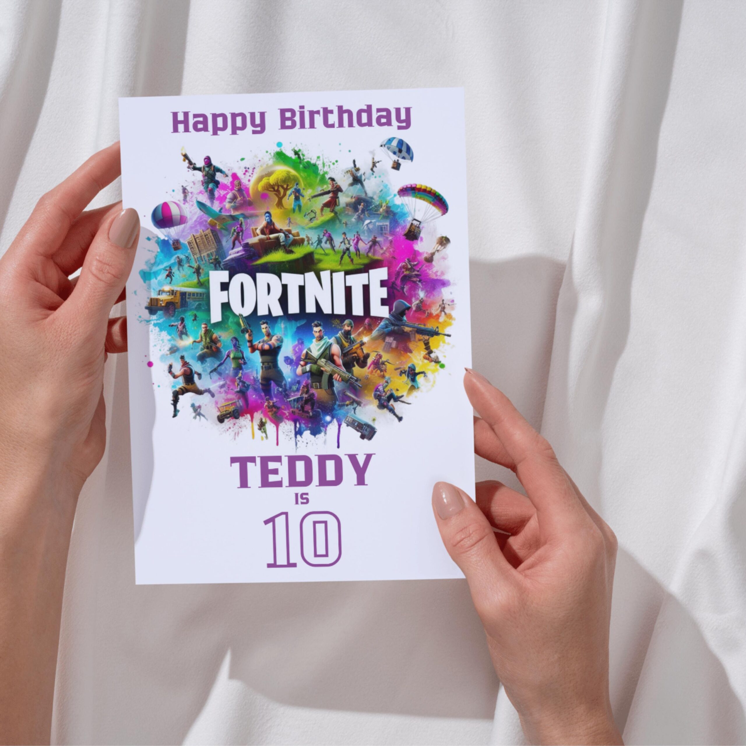 fortnite birthday cards printable