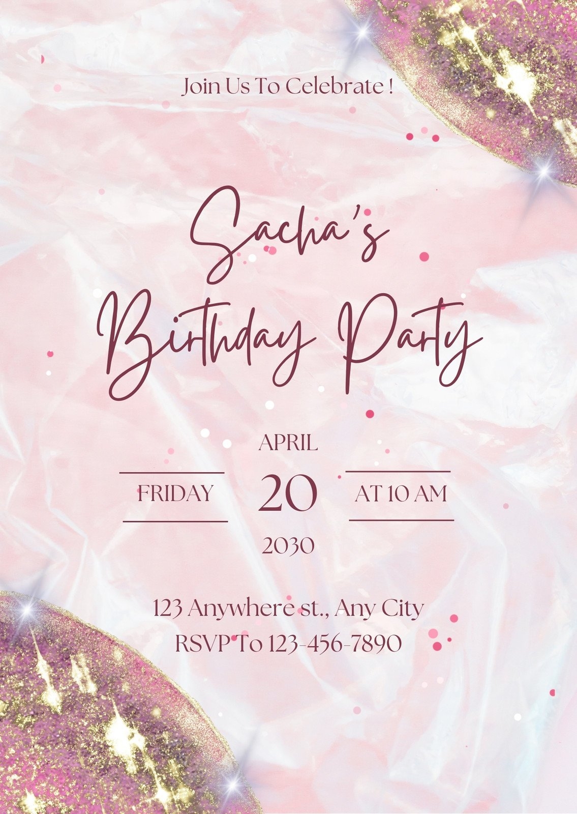 Birthday Invitation Printable Free