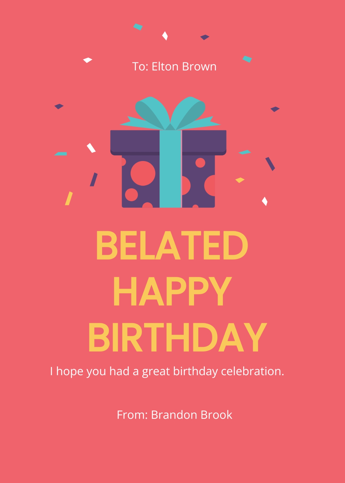 Free Belated Birthday Card Templates Editable And Printable Free Belated Birthday Card Templates Editable And Printable