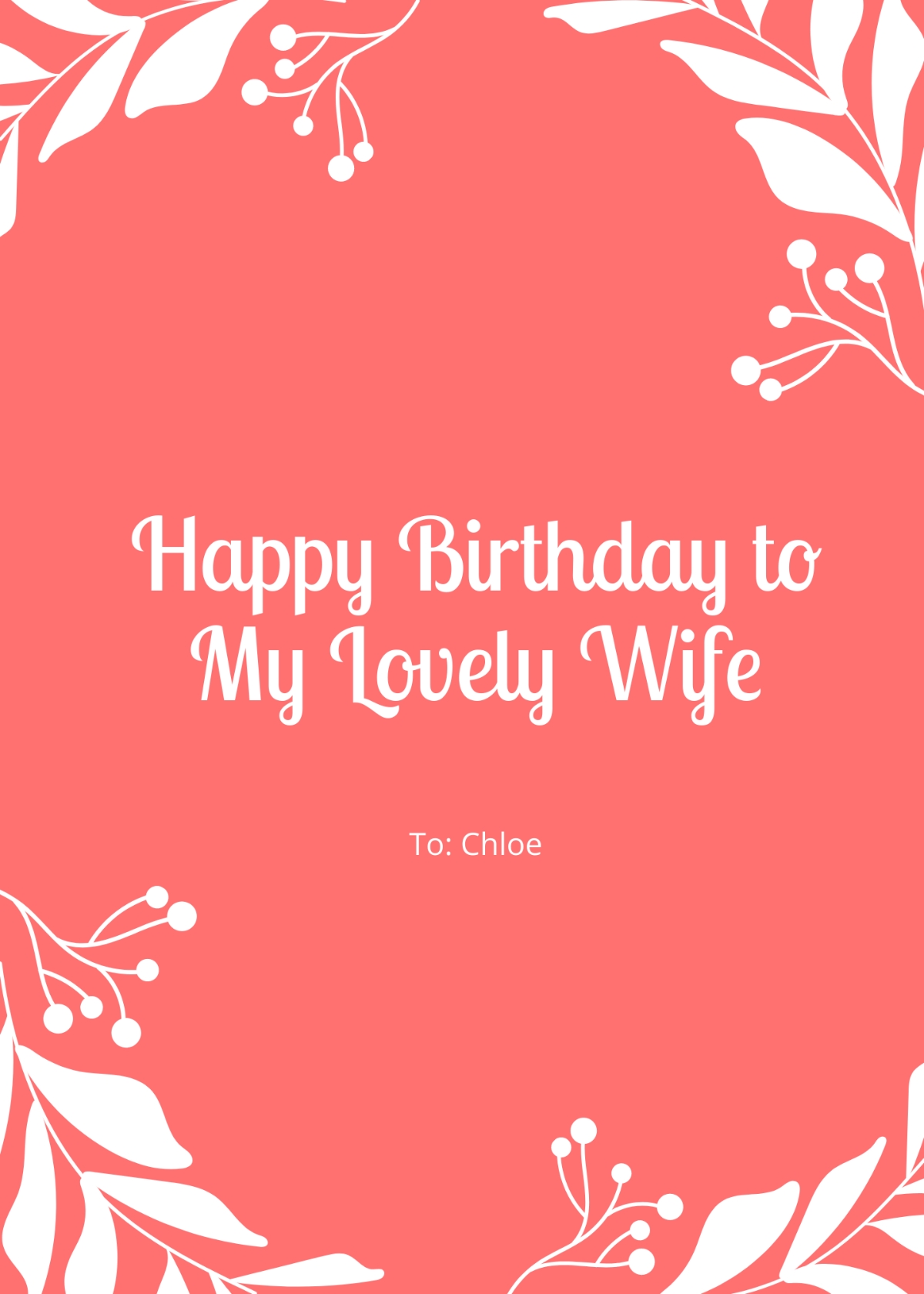 Wife Birthday Cards Printable