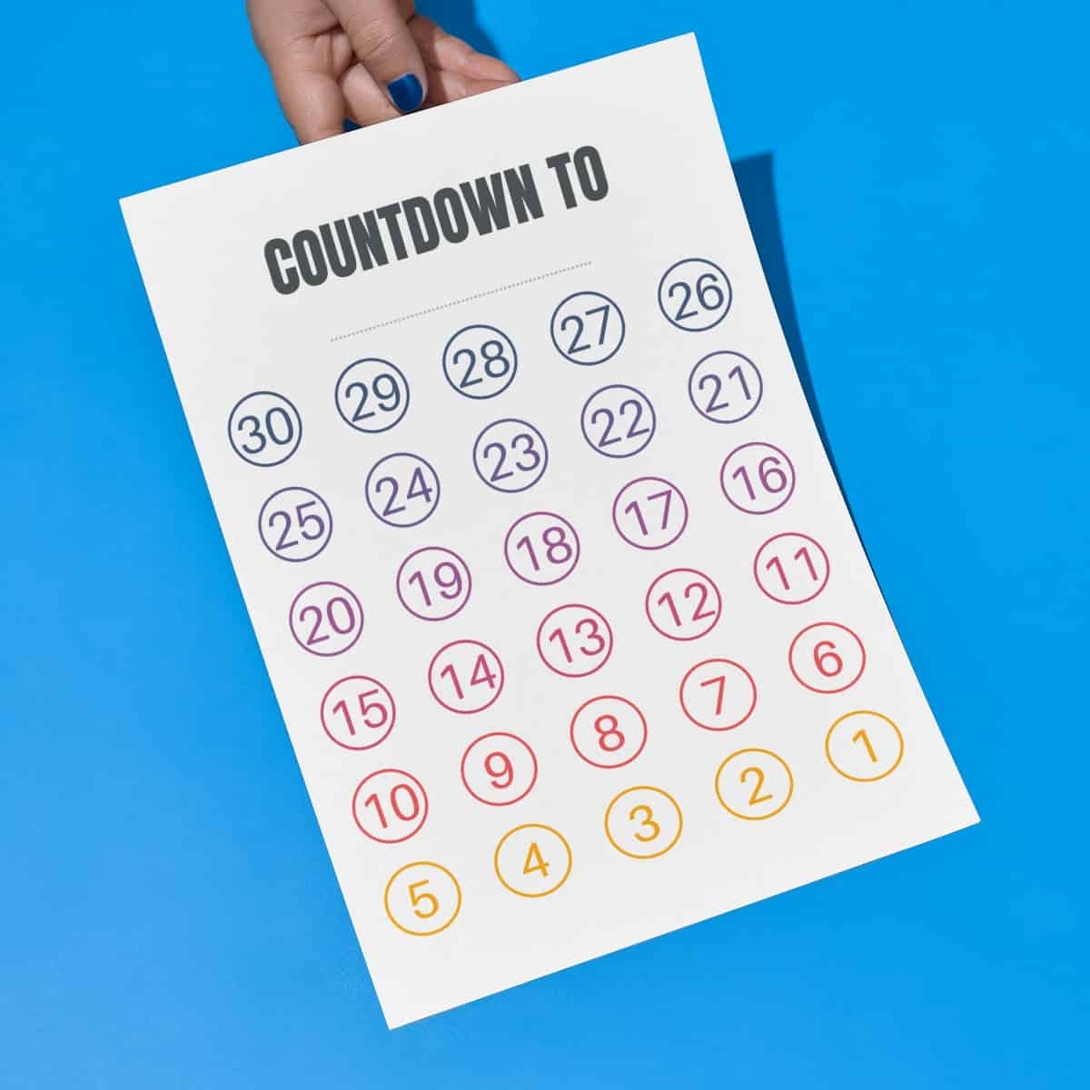 birthday countdown calendar printable