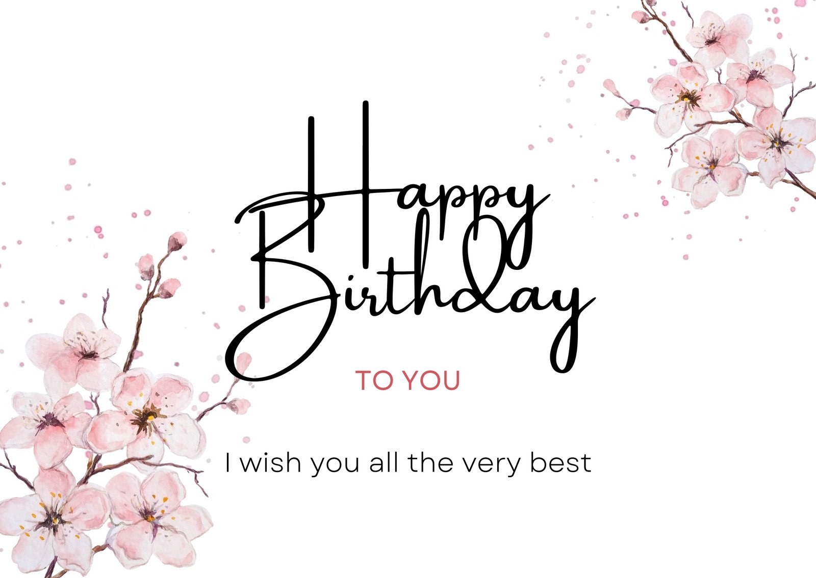 Birthday Greeting Card Printable