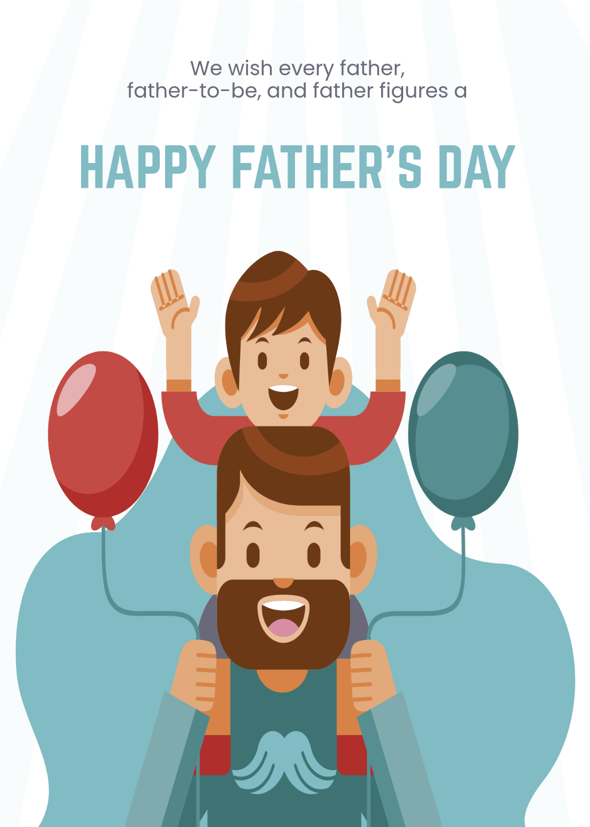 Free Happy Father s Day Wishes Template To Edit Online