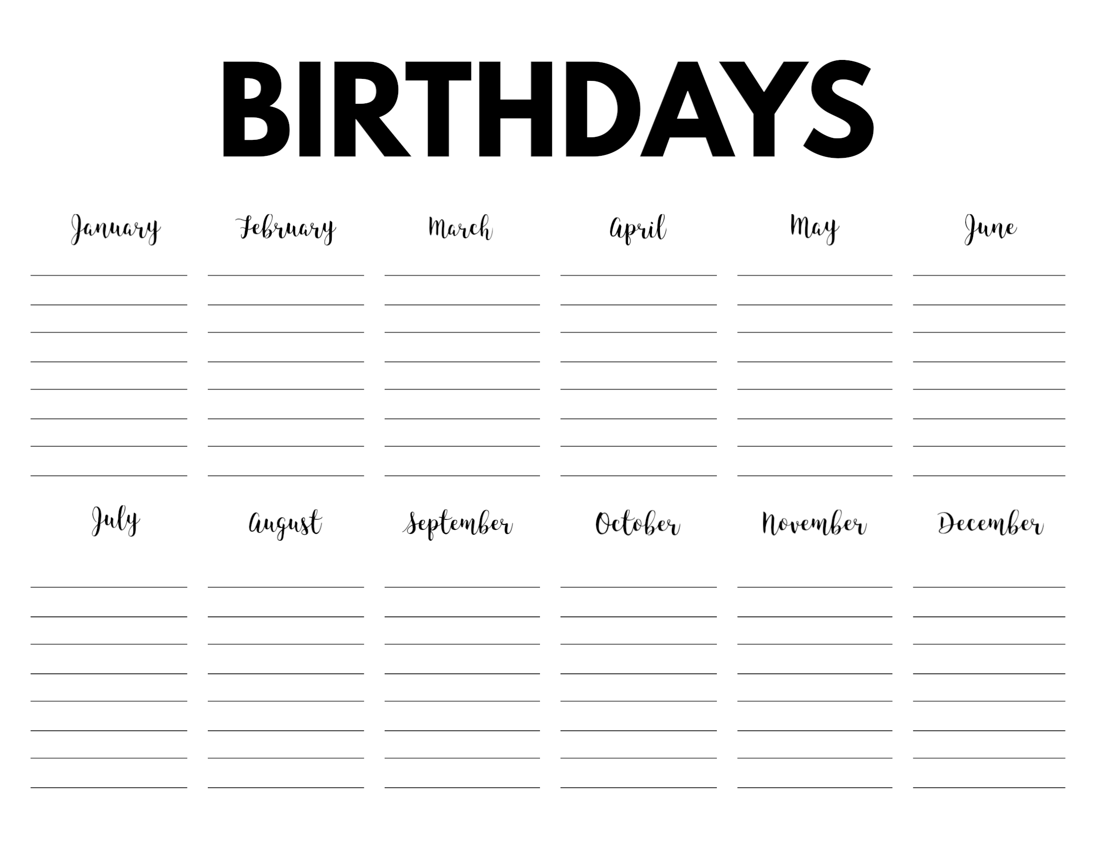 birthday templates printable