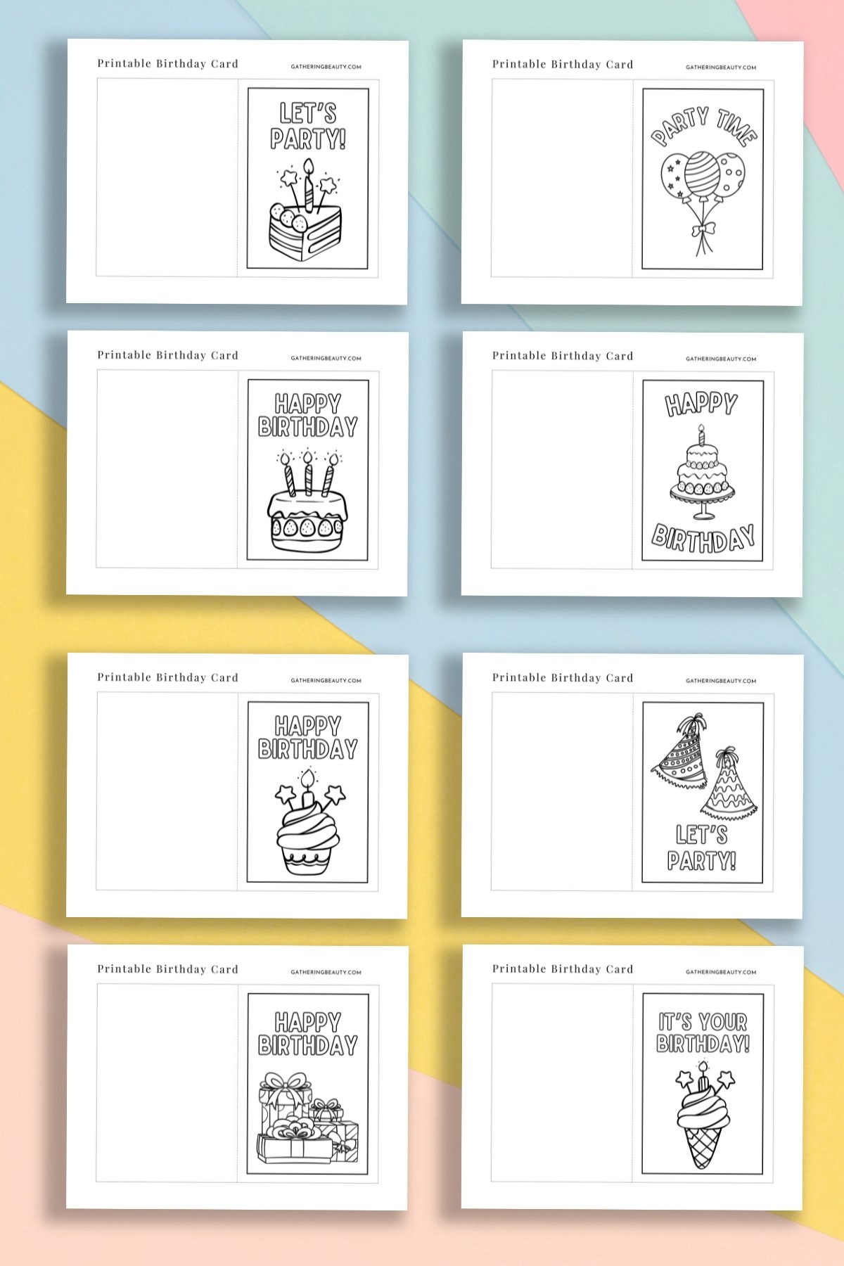 make a birthday card printable