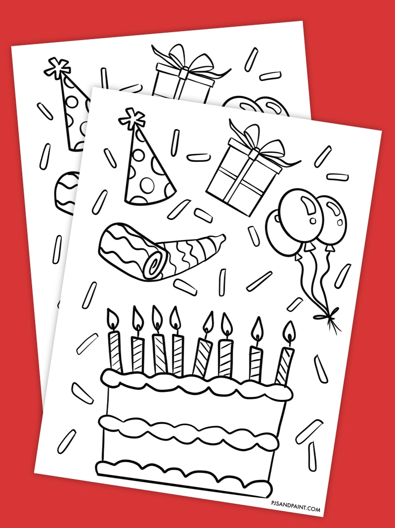 birthday coloring printables birthday coloring printables