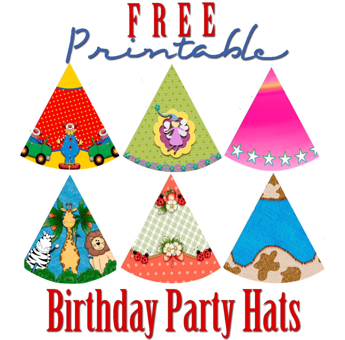 Free Printable Birthday Party Hats HubPages Free Printable Birthday Party Hats HubPages