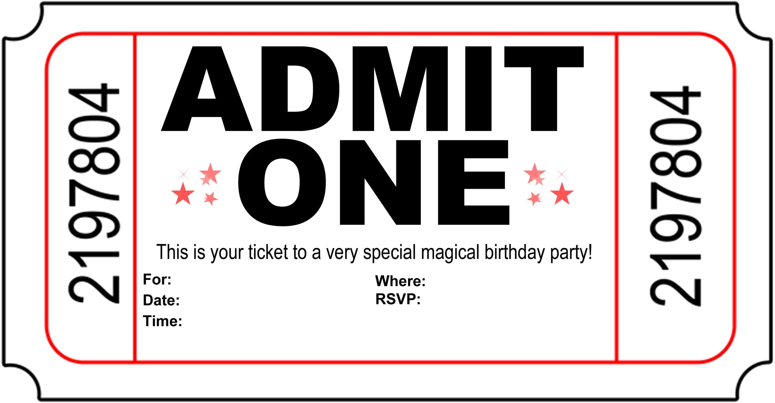 Free Printable Birthday Party Invitations Kansas Magician Free Printable Birthday Party Invitations Kansas Magician