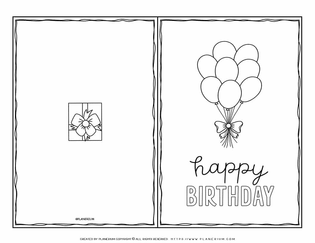 Free Printable Black And White Birthday Cards Print Pretty Cards 