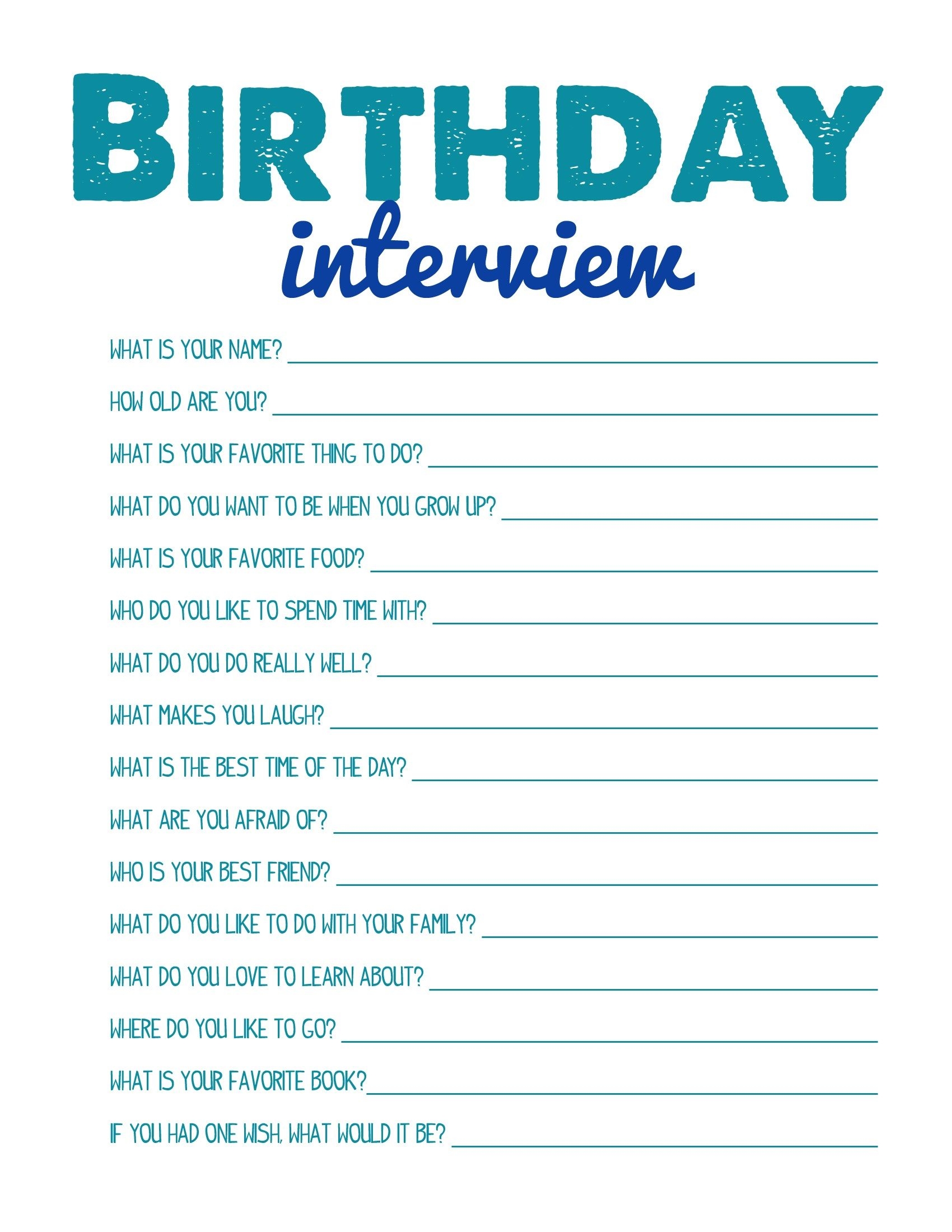 birthday party games printable