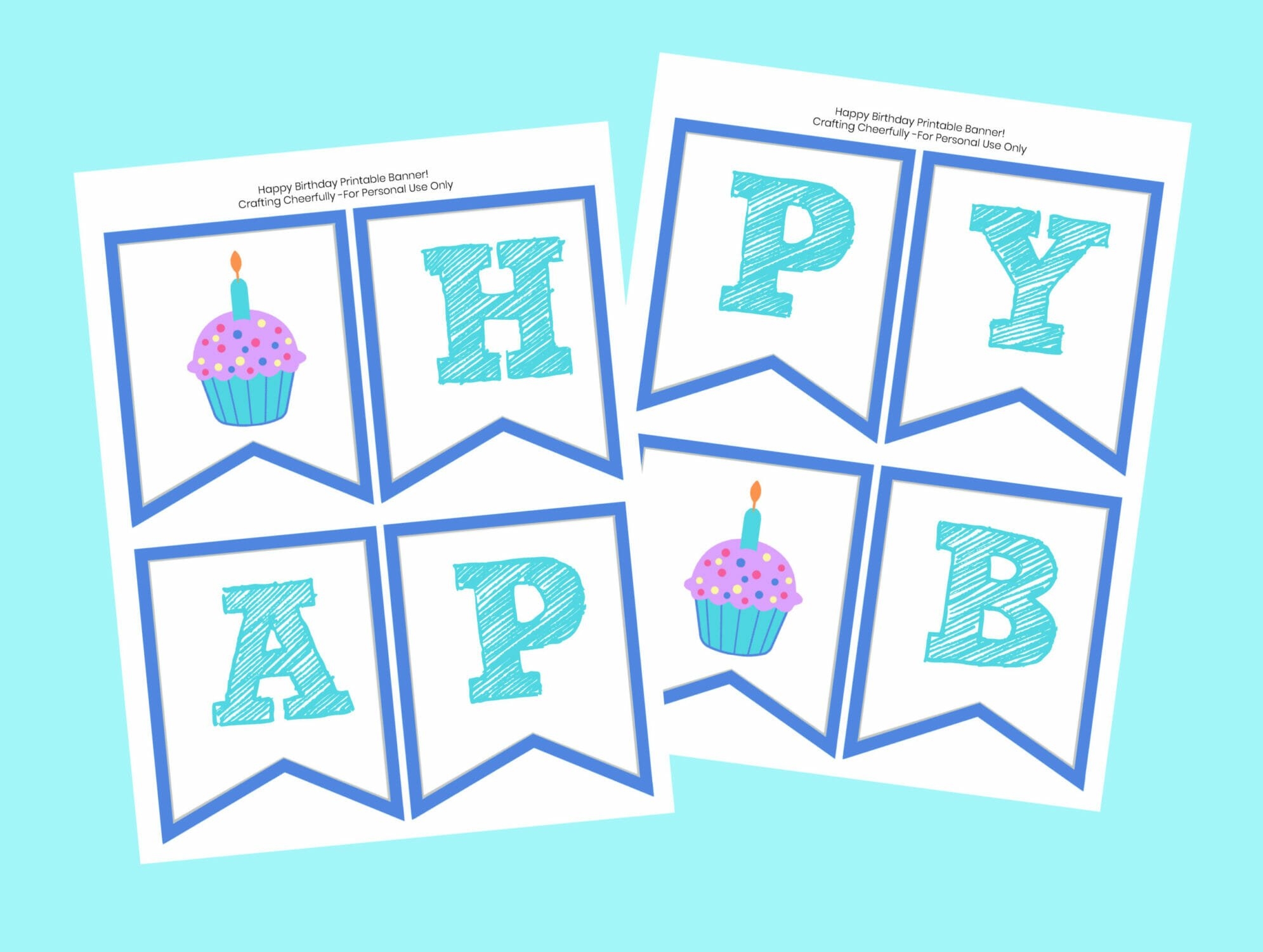 happy birthday printable banner
