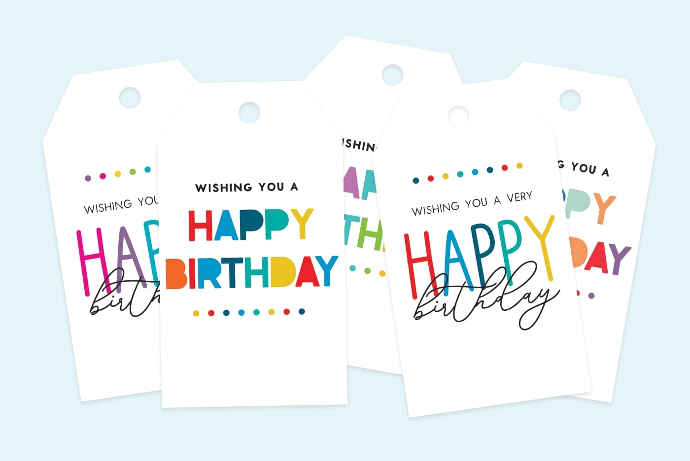happy birthday tag printable