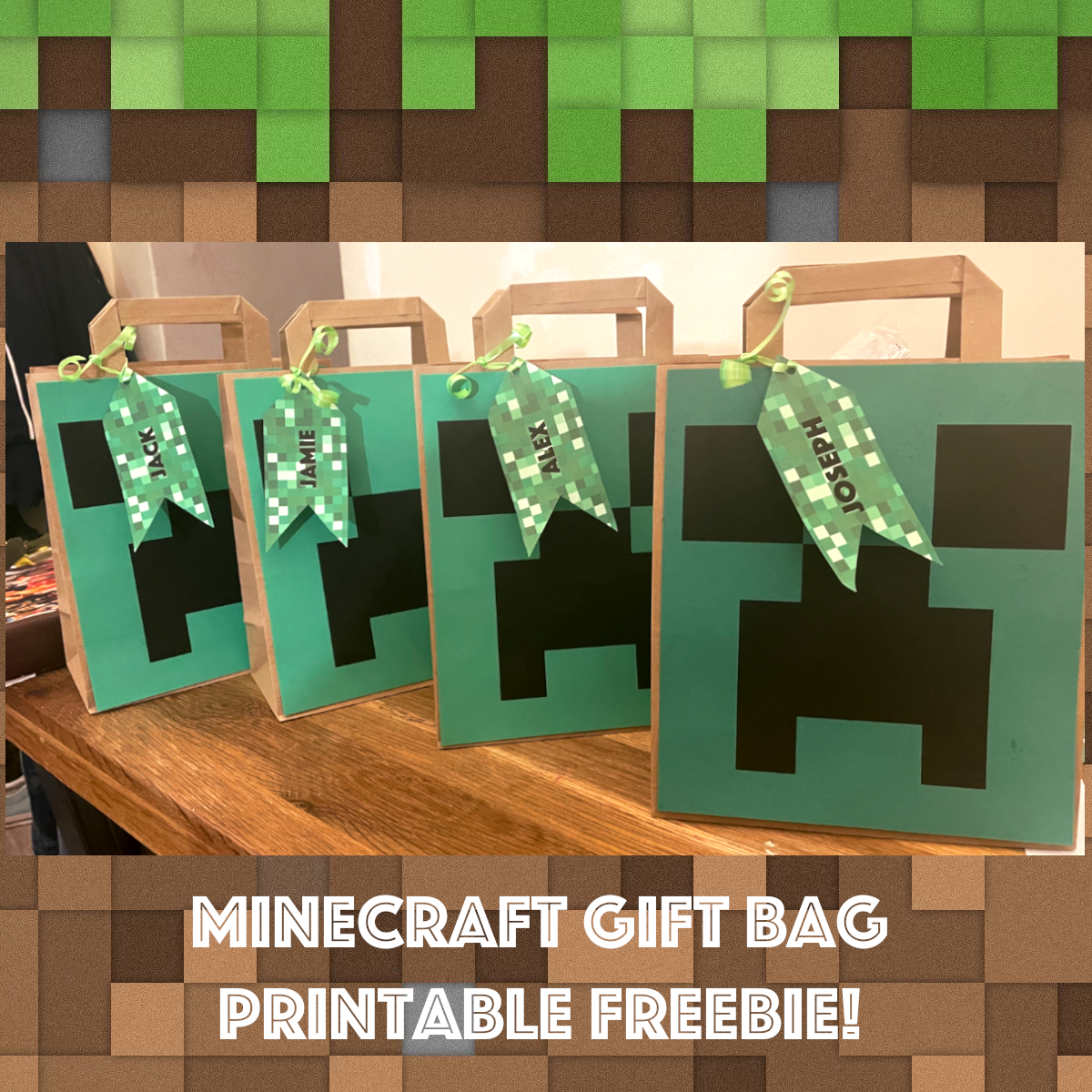 minecraft birthday printables