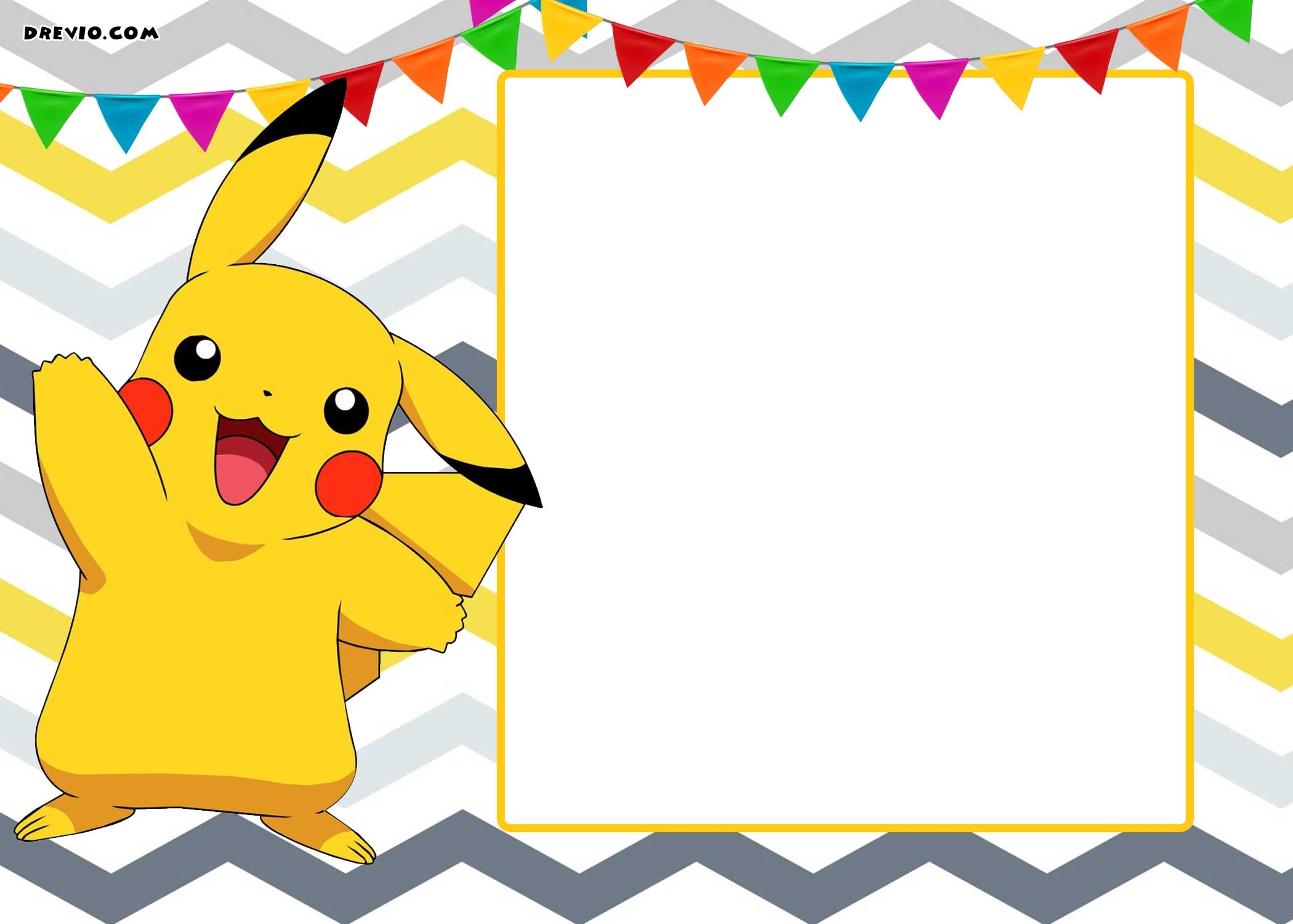 FREE Printable Pokemon Invitation Templates Download Hundreds Worksheets Library