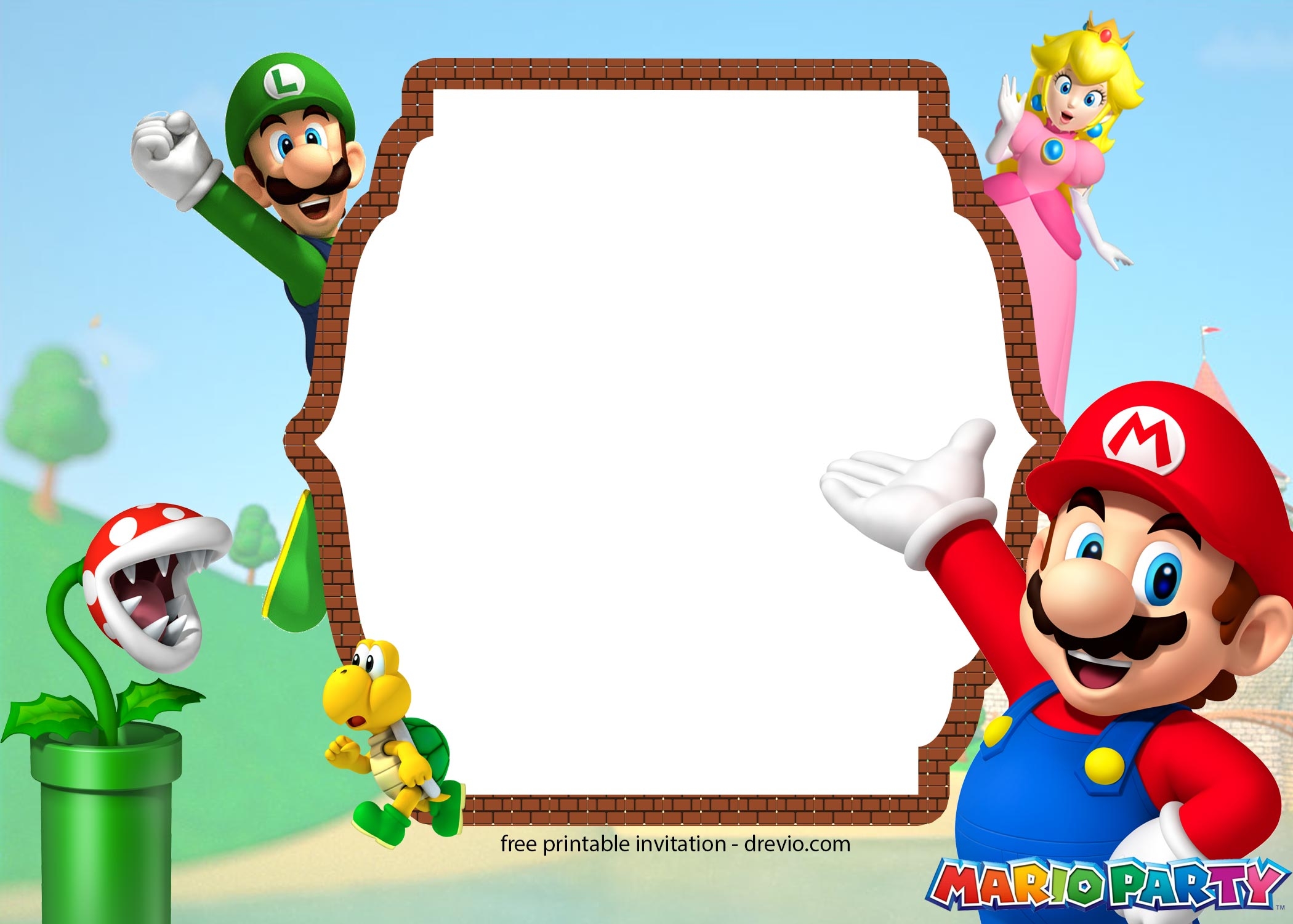 FREE Printable Super Mario Party Birthday Invitation Templates Worksheets Library FREE Printable Super Mario Party Birthday Invitation Templates Worksheets Library