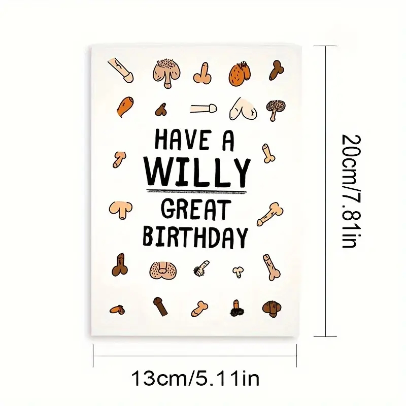 Funny Birthday Card For Women Or Men Dirty Adult For Friend Bday 