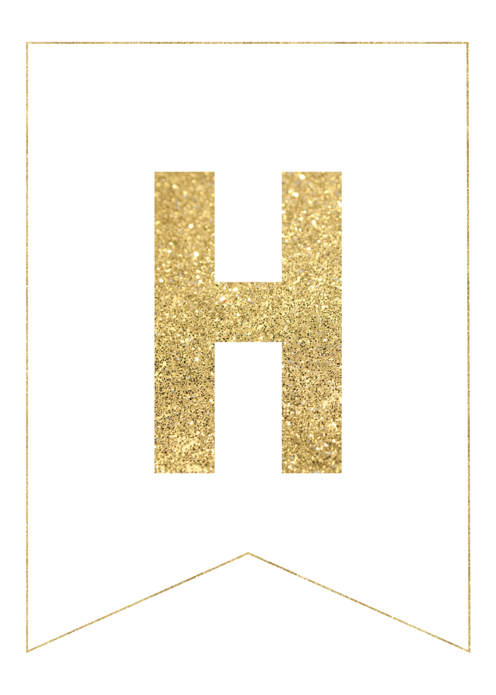 Gold Free Printable Banner Letters Paper Trail Design