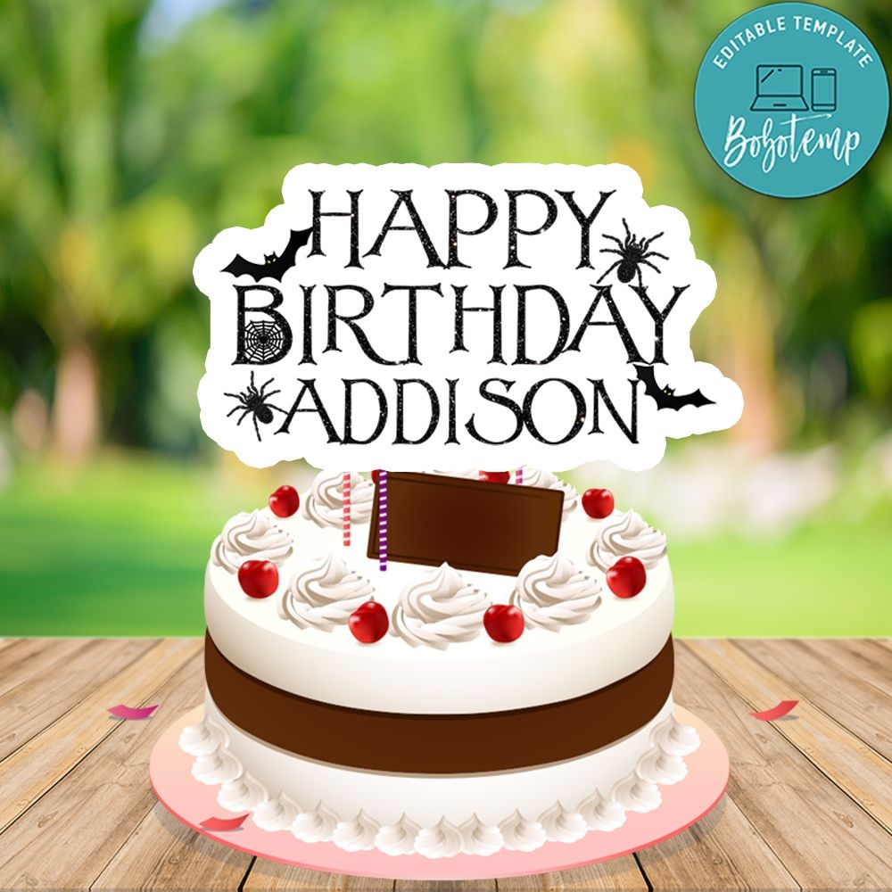Happy Birthday Cake Topper Printable